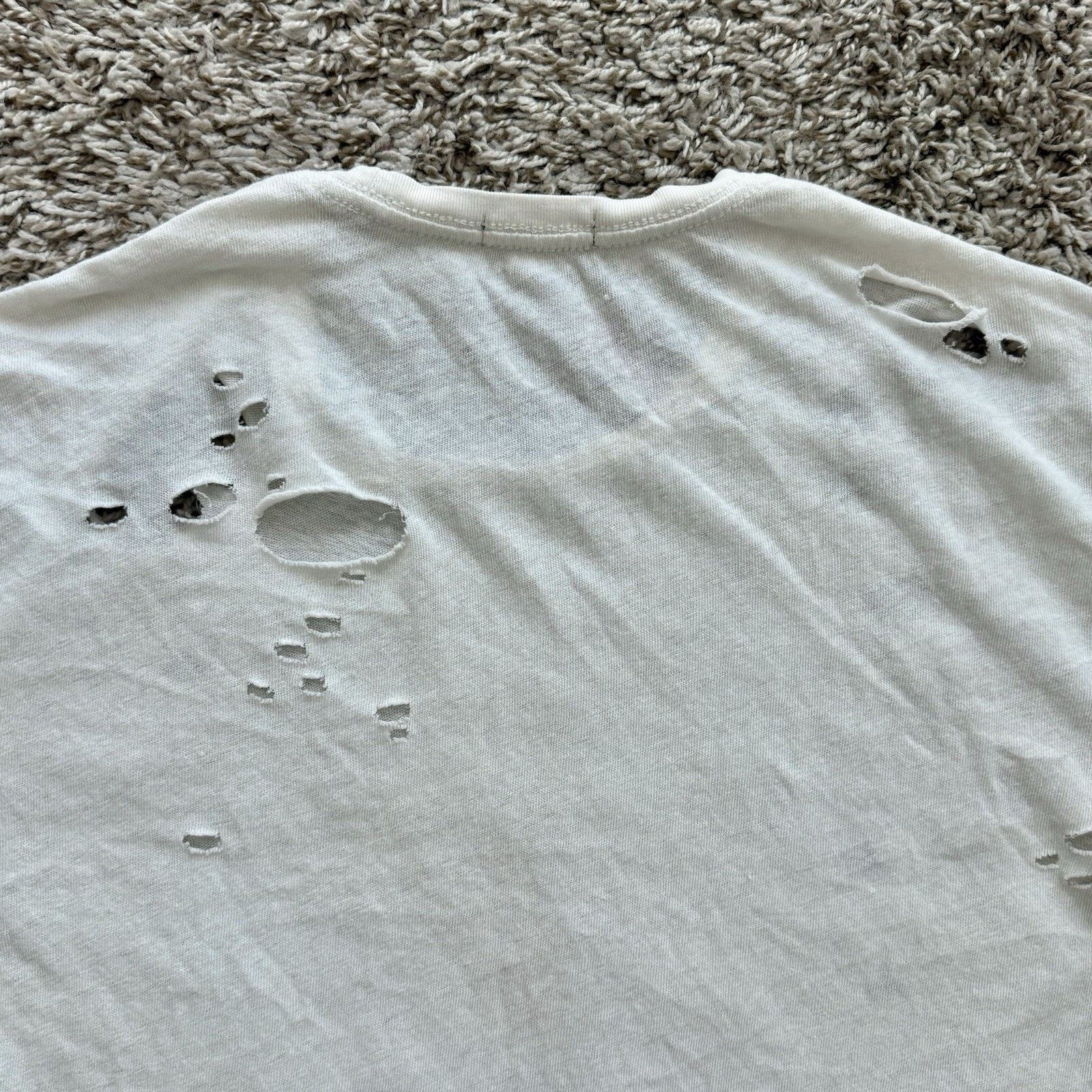 R13 $295 R13 Destroyed Boy T-Shirt Off White EcruJapanese Fabric Size US S / EU 44-46 / 1 - 15 Thumbnail