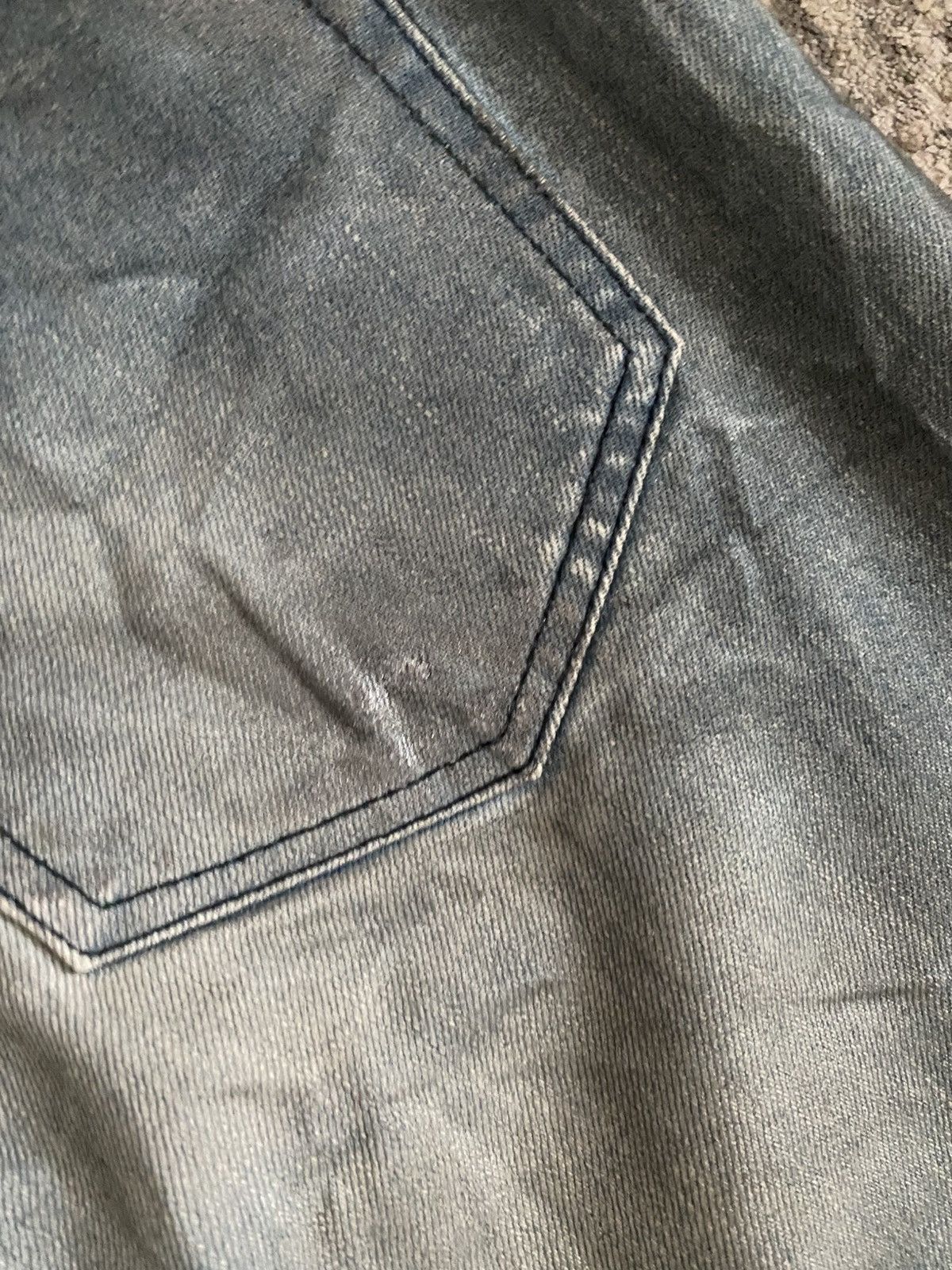 Japanese Brand The Twelve - Metallic Coated Double Pocket Bleu Claire Denim Size US 34 / EU 50 - 11 Thumbnail
