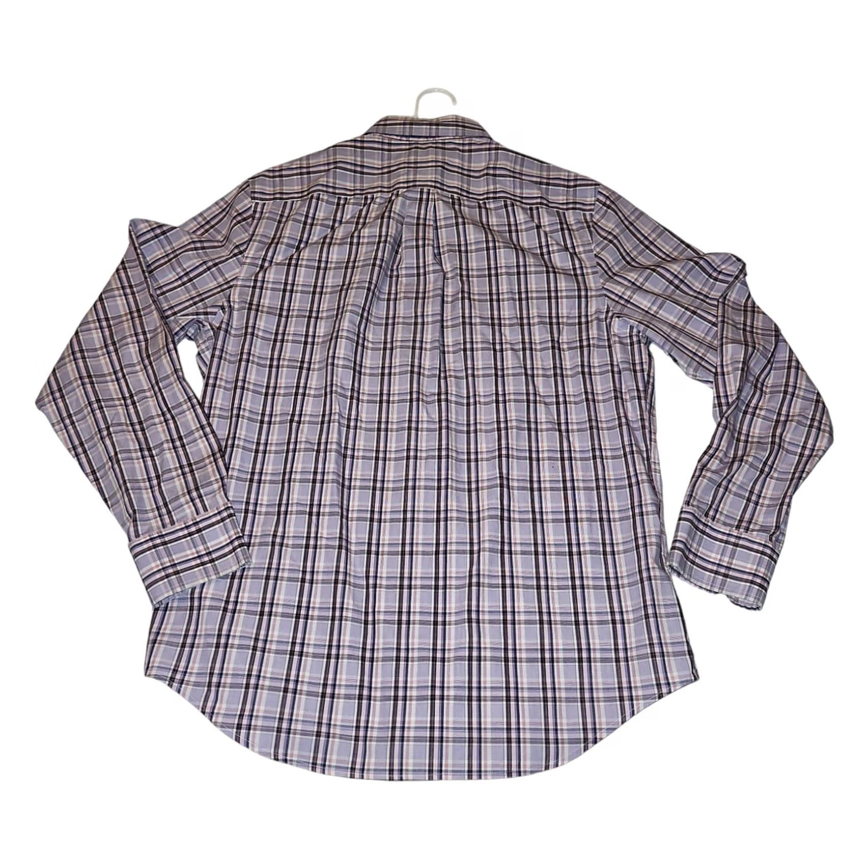 Banana Republic Banana Republic Button-Up Shirt Men's 34-35 Slim Fit Purple Plaid Preppy Shirt Size US S / EU 44-46 / 1 - 5 Thumbnail