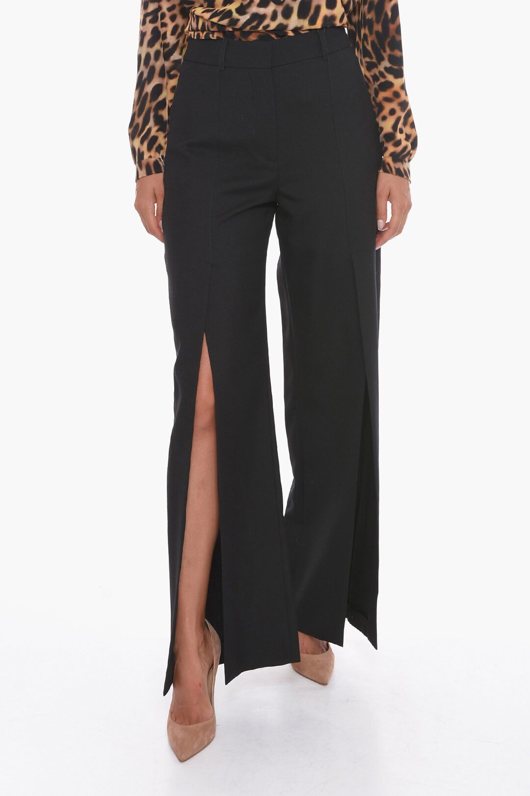 image of Burberry Og1Mm0124 Trouser In Black, Women's (Size 26)