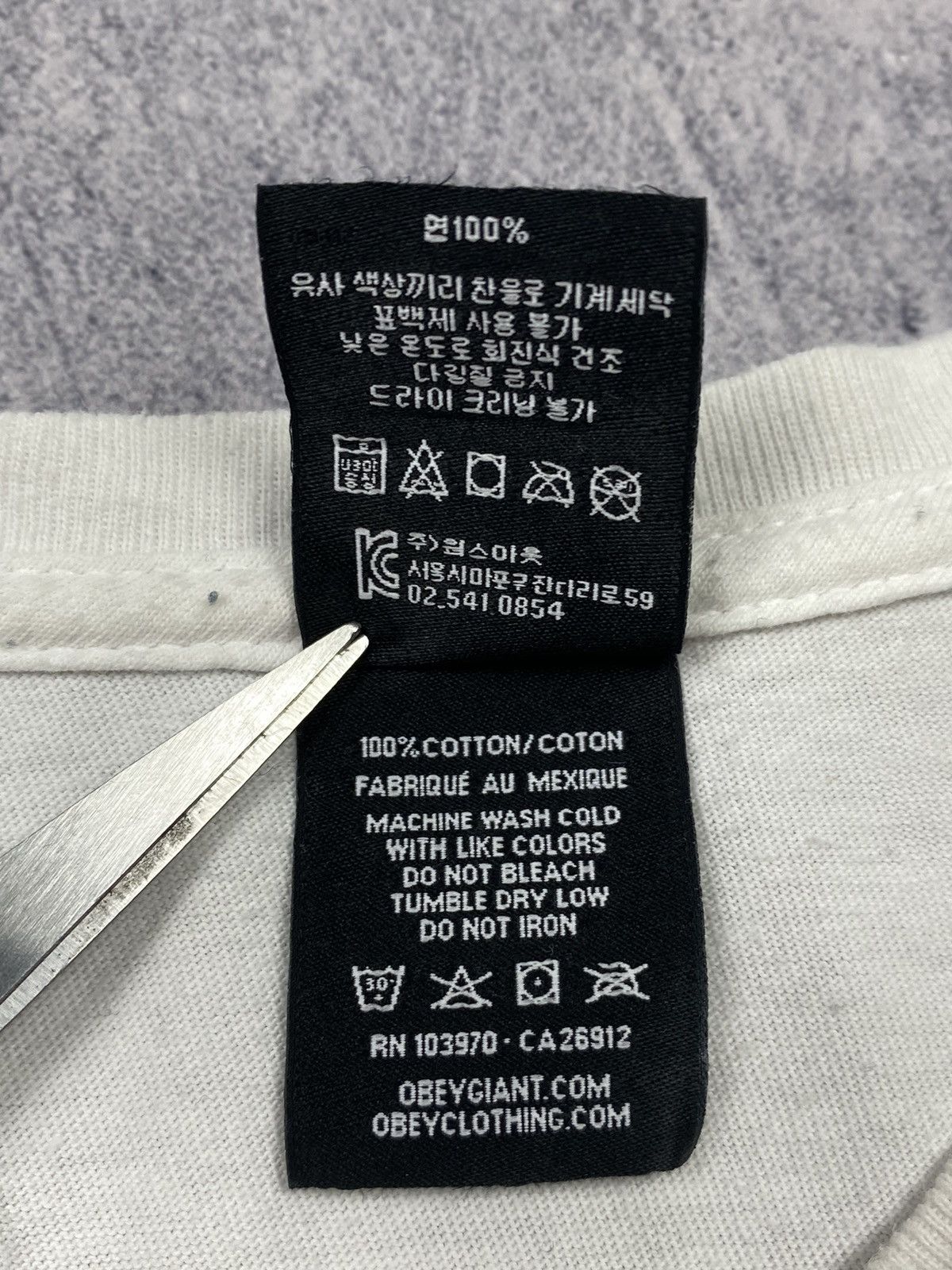 Obey Obey Big Logo White Cotton T Shirt Size L Streetwear Size US L / EU 52-54 / 3 - 9 Thumbnail