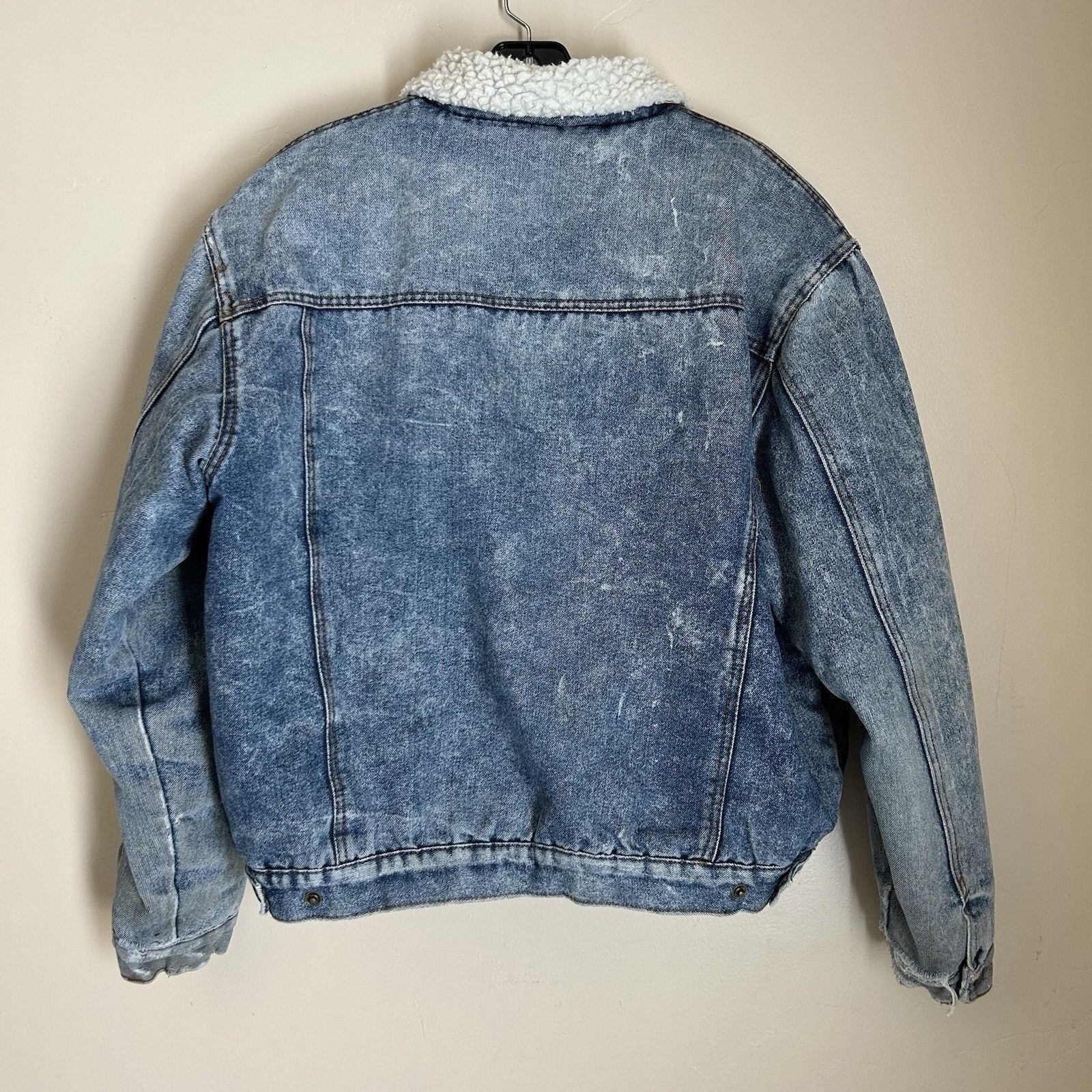 Other VTG Saugatuck Drygood Denim Sherpa Trucker Jacket Sz L 42/44 Size US L / EU 52-54 / 3 - 11 Thumbnail
