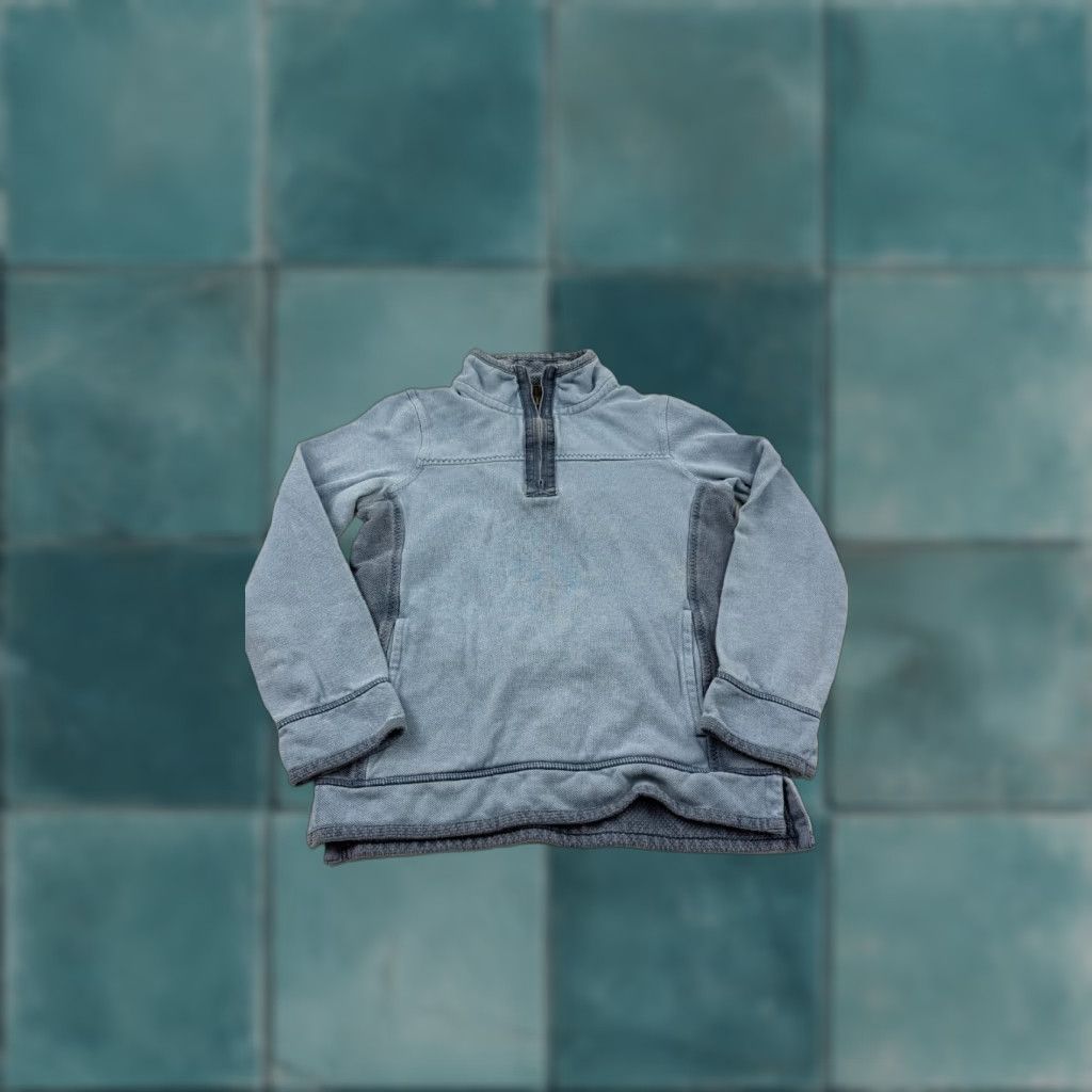FatFace Fat Face Sweatshirt Womens 4 Blue Long Sleeve 1/4 Zip Outdoor Activewear Size S / US 4 / IT 40 - 1 Thumbnail