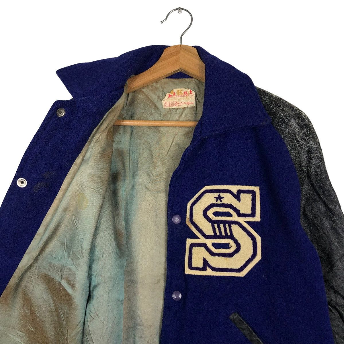 Toyo Enterprises 🔥Vintage Leather Varsity Jacket Division of Holt’s USA Size US M / EU 48-50 / 2 - 10 Thumbnail
