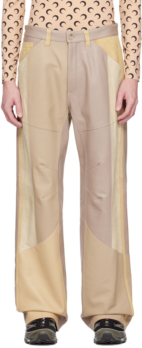 Marine Serre Marine Serre leather pants Size US 31 - 1 Thumbnail
