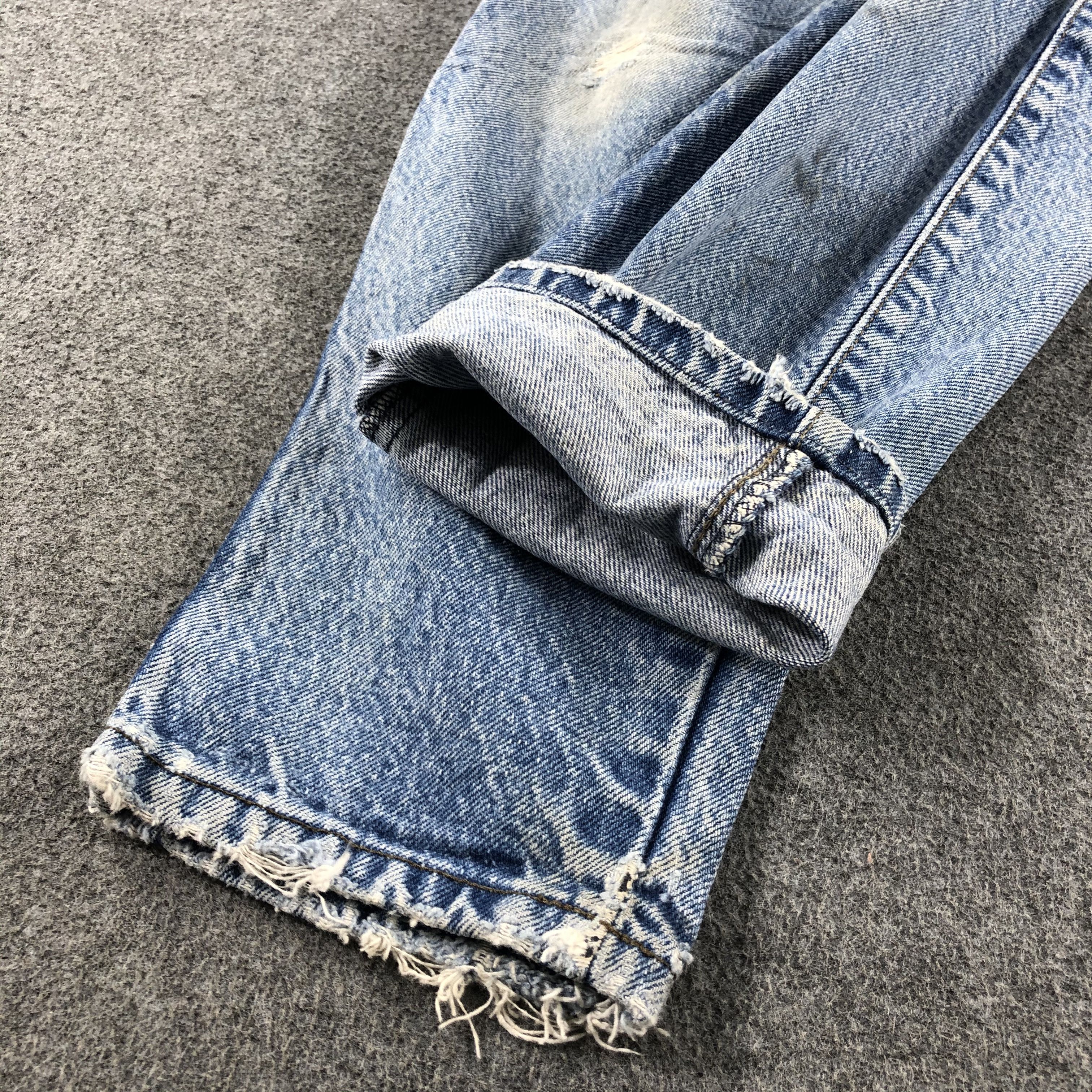 Levi's 90s Vintage Blue Wash Levis Jeans-J2528 Size US 28 / EU 44 - 7 Thumbnail
