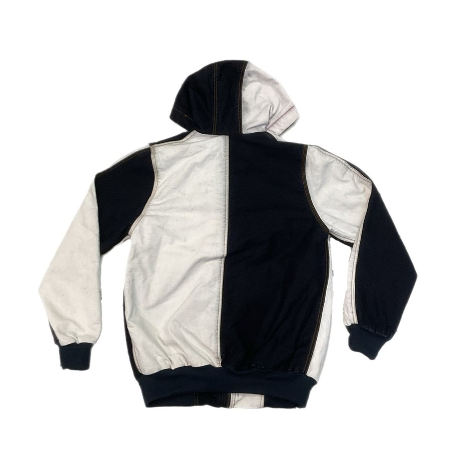 Carhartt Carhartt Distressed Black & White Panel ZipUp Work Jacket Size US M / EU 48-50 / 2 - 2 Thumbnail