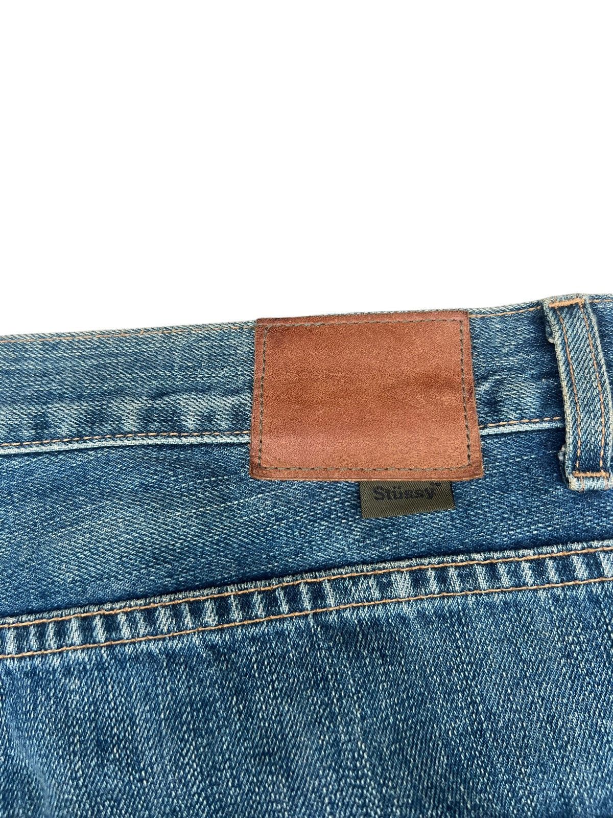 Stussy 2000s Stussy - DM ( C ) ontact Jean Dirty Mud Denim Jeans Size US 36 / EU 52 - 18 Thumbnail