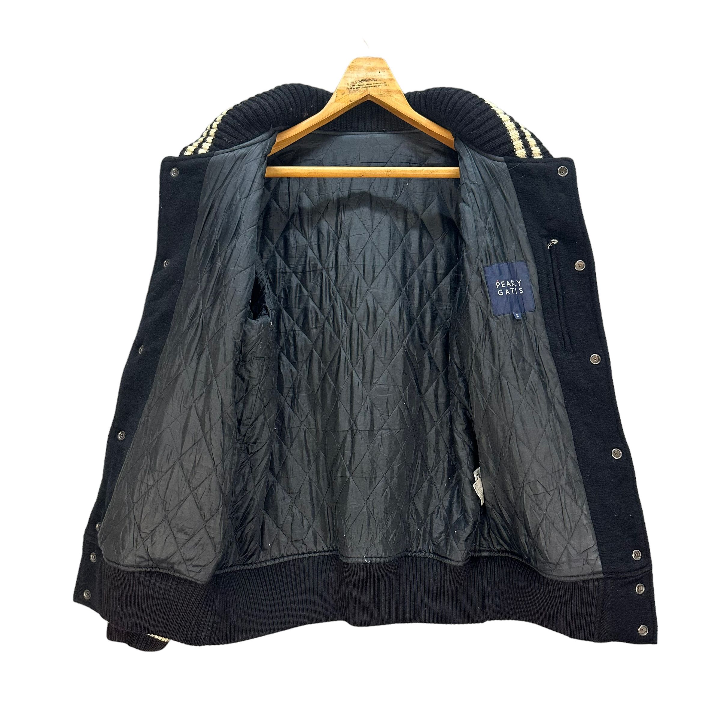 Japanese Brand PEARLY GATES WOOL LEATHER VARSITY JACKET #8180-209 Size US M / EU 48-50 / 2 - 13 Thumbnail