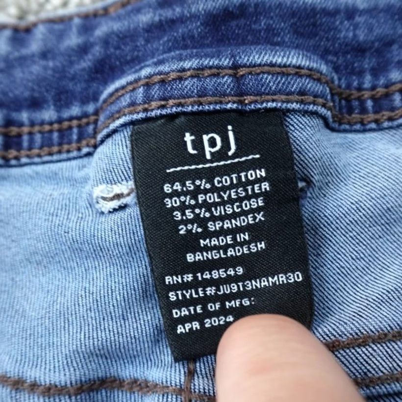 Denime The Perfect Jean NYC Jeans Mens 36X30 Dark Blue Denim Pants Athletic Stretch TPJ Jeans Mens Regular 36 Dark Blue Vintage No Size US 36 / EU 52 - 7 Thumbnail