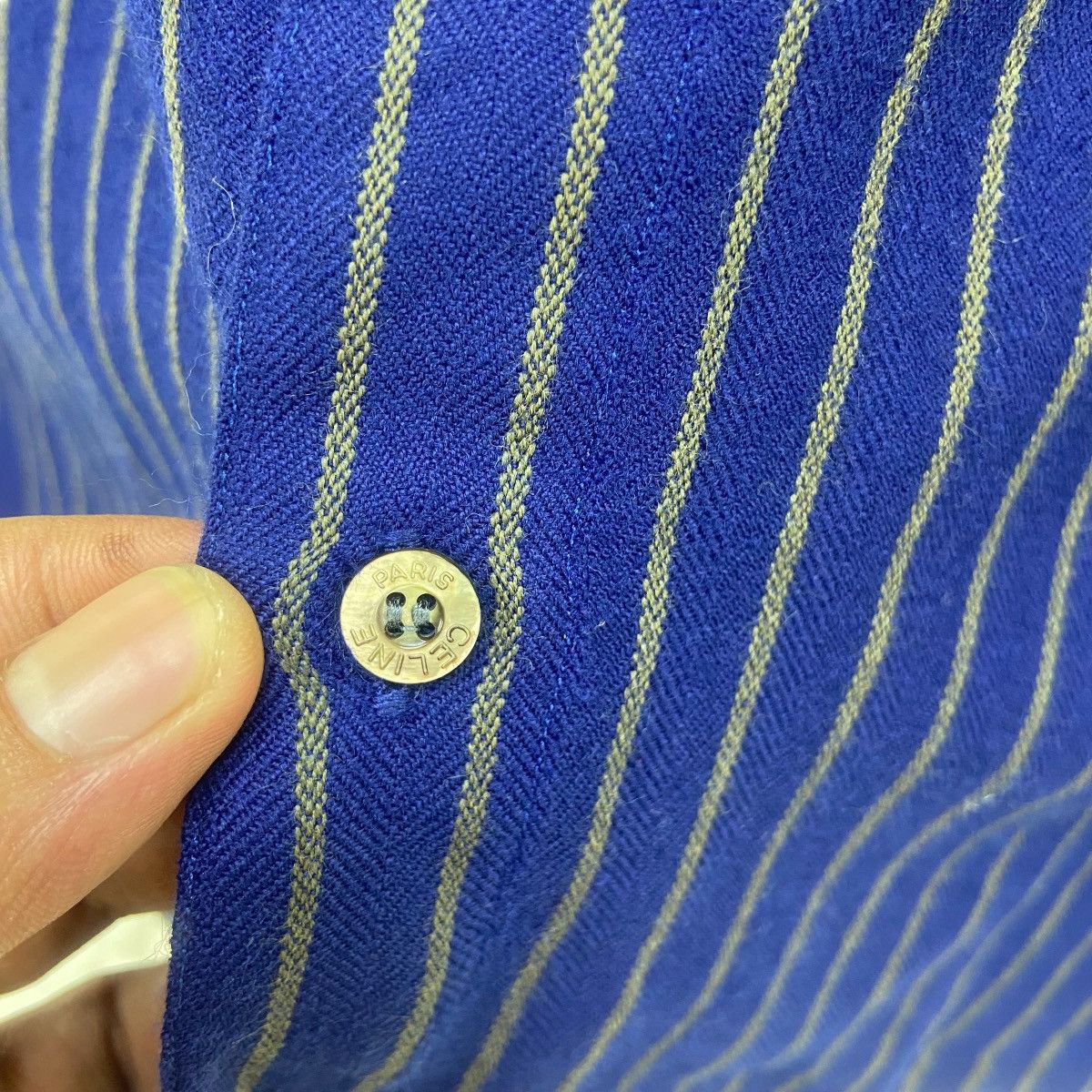 Celine Vintage Celine Paris Stripes Wool Flannel Size US S / EU 44-46 / 1 - 11 Thumbnail