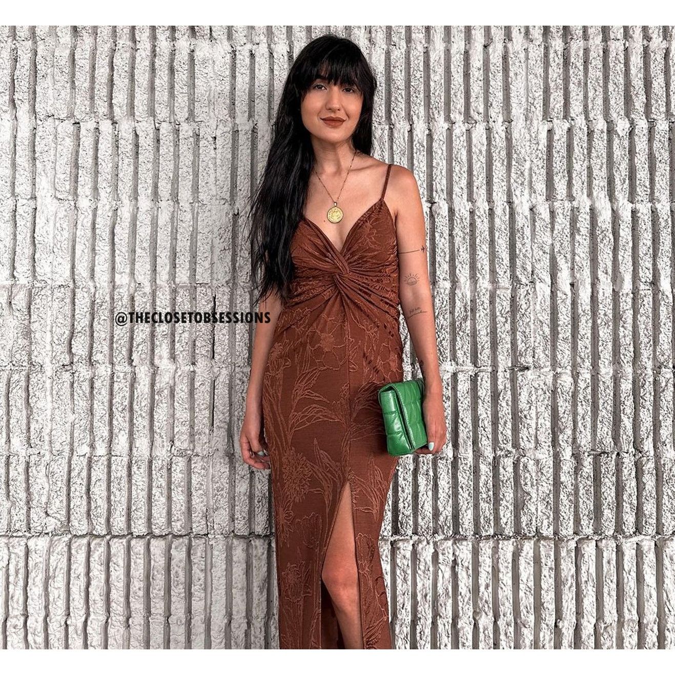 Mango BLOGGER FAVE!!! MANGO V-Neck Embroidered Maxi Dress Size M / US 6-8 / IT 42-44 - 12 Thumbnail