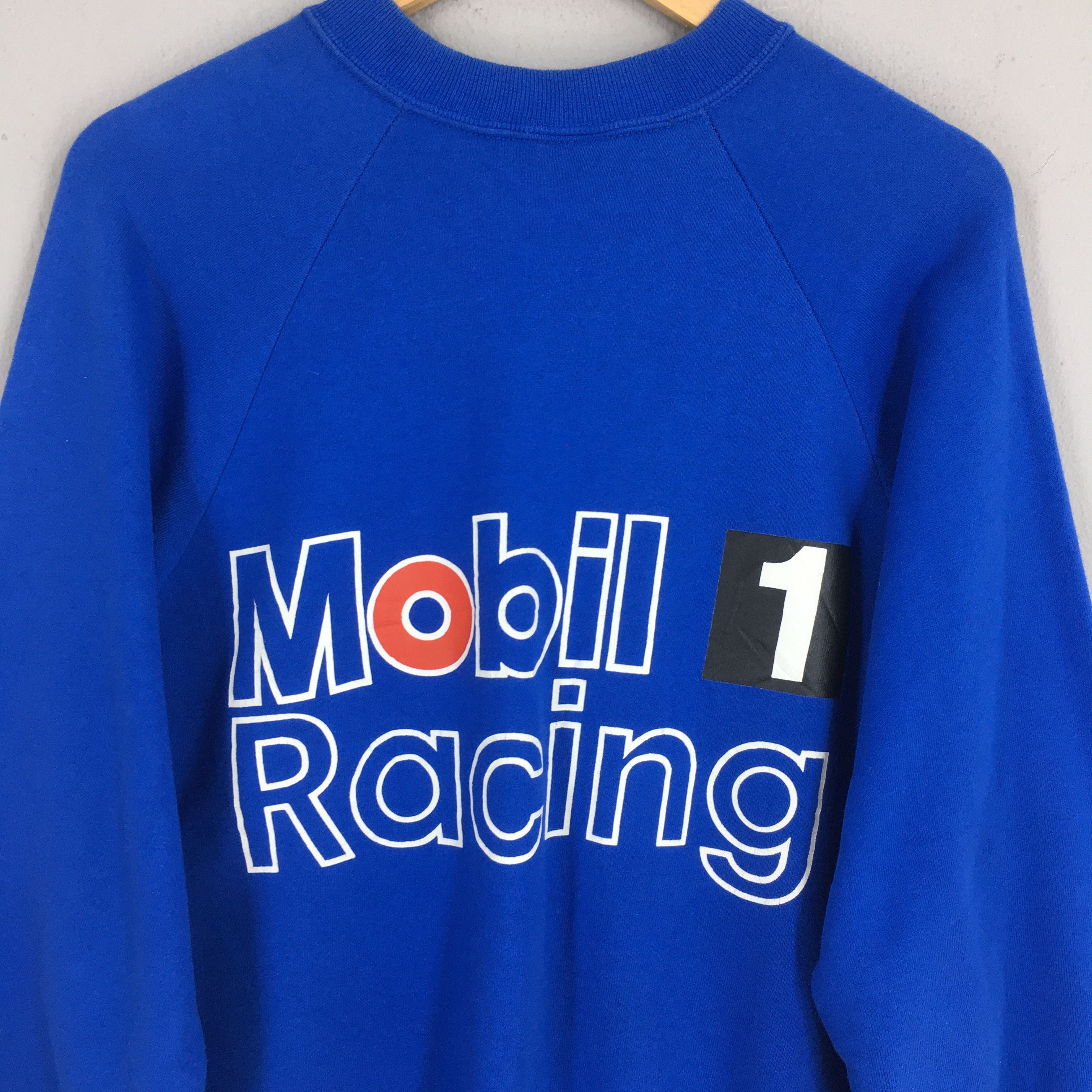 Formula 1 Vintage 90s Mobil 1 Racing Team Blue Sweatshirt Large Size US L / EU 52-54 / 3 - 7 Thumbnail