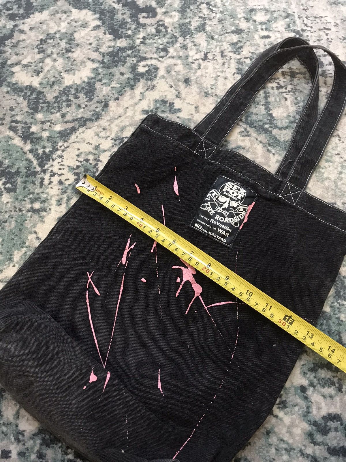 Japanese Brand Sex Pot Revenge Punk Denim Tote Bag Size ONE SIZE - 9 Thumbnail