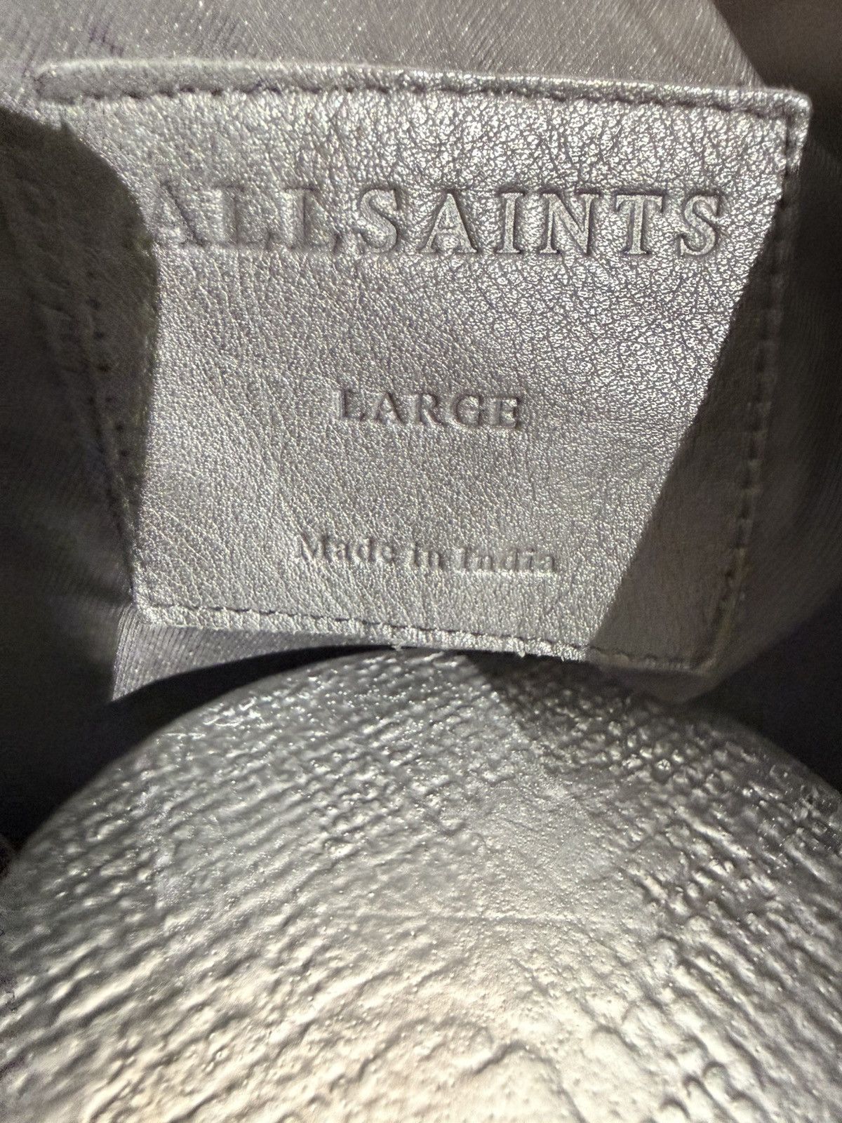 Allsaints AllSaints Black Leather Biker JacketQuiltedMotorcycle Jacket Size US L / EU 52-54 / 3 - 3 Thumbnail