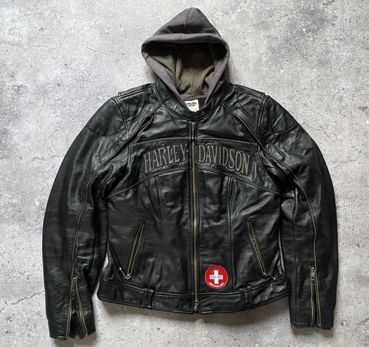 Harley Davidson Harley Davidson Willie G Skull Leather Jacket Reflective Y2K Size M / US 6-8 / IT 42-44 - 2 Thumbnail