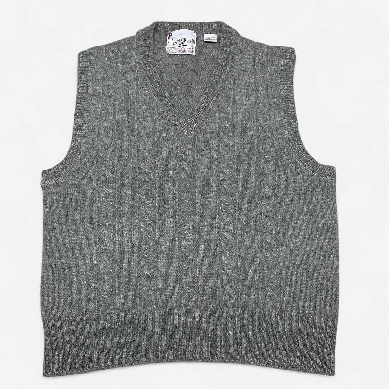 Other Vintage Impulse grey boxy wool sweater vest Size US M / EU 48-50 / 2 - 1 Thumbnail