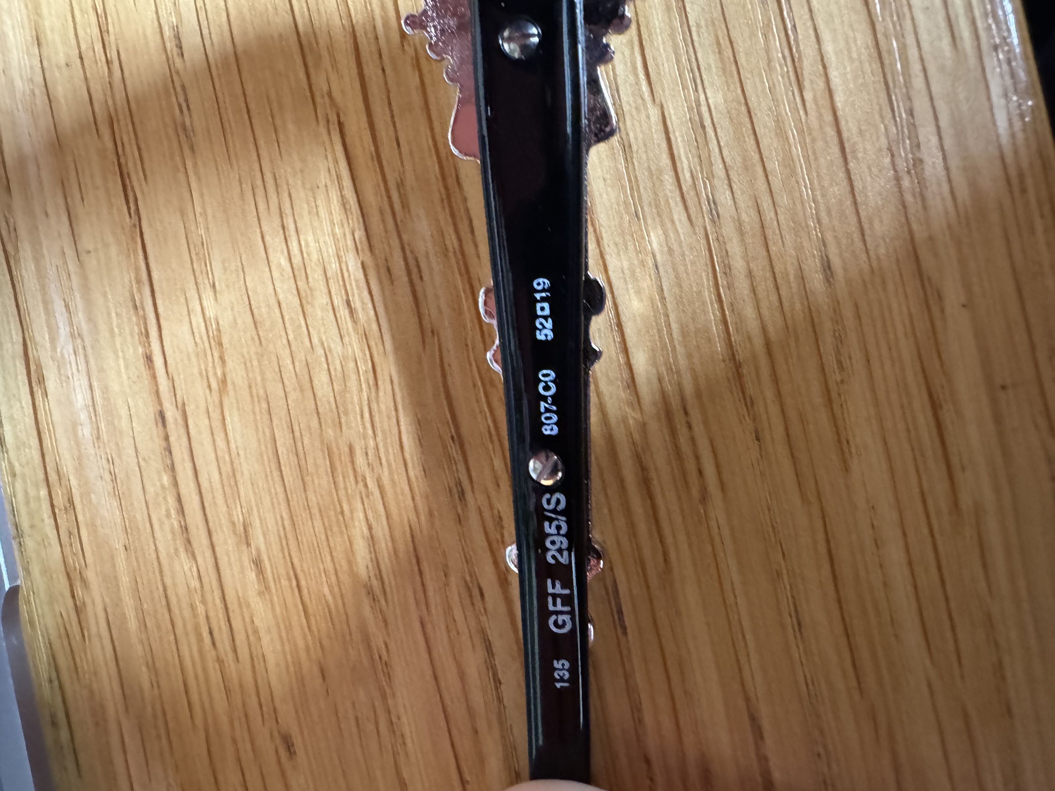 Gianfranco Ferre Gianfranco Ferre '90s Black Plastic Sunglasses Chrome Hearts Size ONE SIZE - 5 Thumbnail