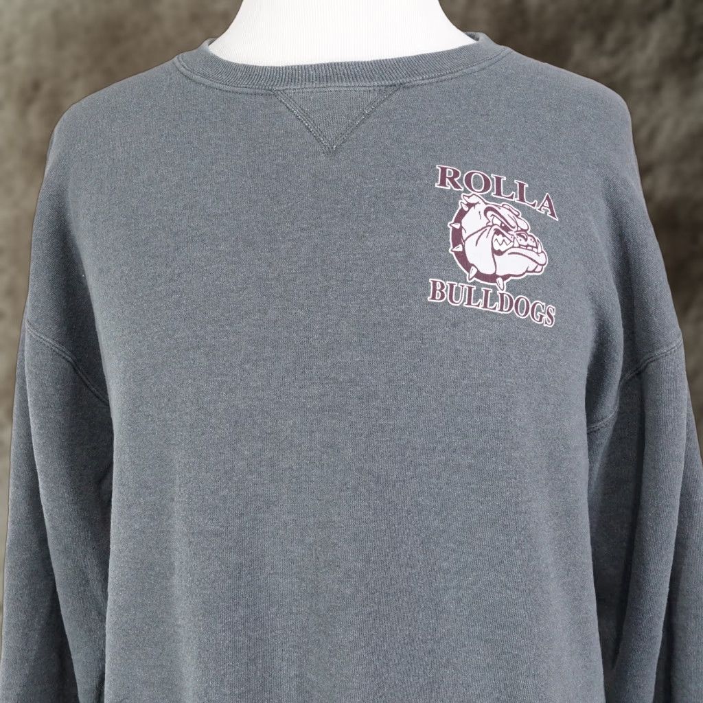 Russell Athletic Vintage Missouri Russell Athletic Rolla Bulldogs Crew Neck Sweatshirt Men Large Gray Cotton Blend 90s Size US L / EU 52-54 / 3 - 1 Thumbnail