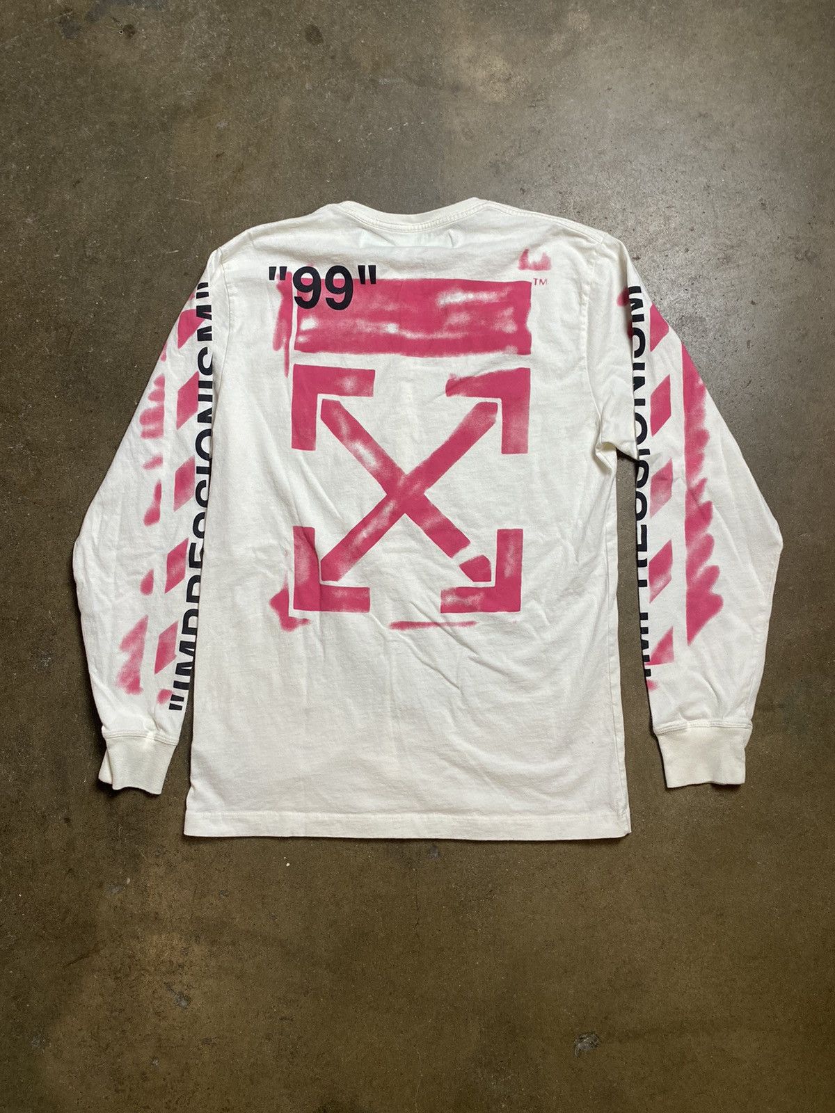 OFF WHITE Impressionism Long Sleeve Tee Shirt