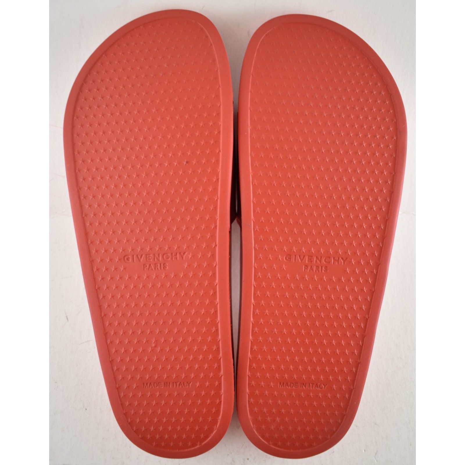 Givenchy Givenchy Paris Red White Logo Rubber Pool Slide Sandal 44 11 Size US 11 / EU 44 - 11 Thumbnail