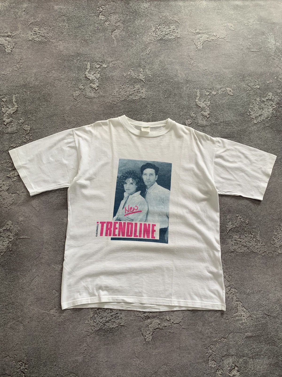 Vintage Vintage New Trendline KATE MOSS White T-Shirt L size Size US L / EU 52-54 / 3 - 1 Thumbnail