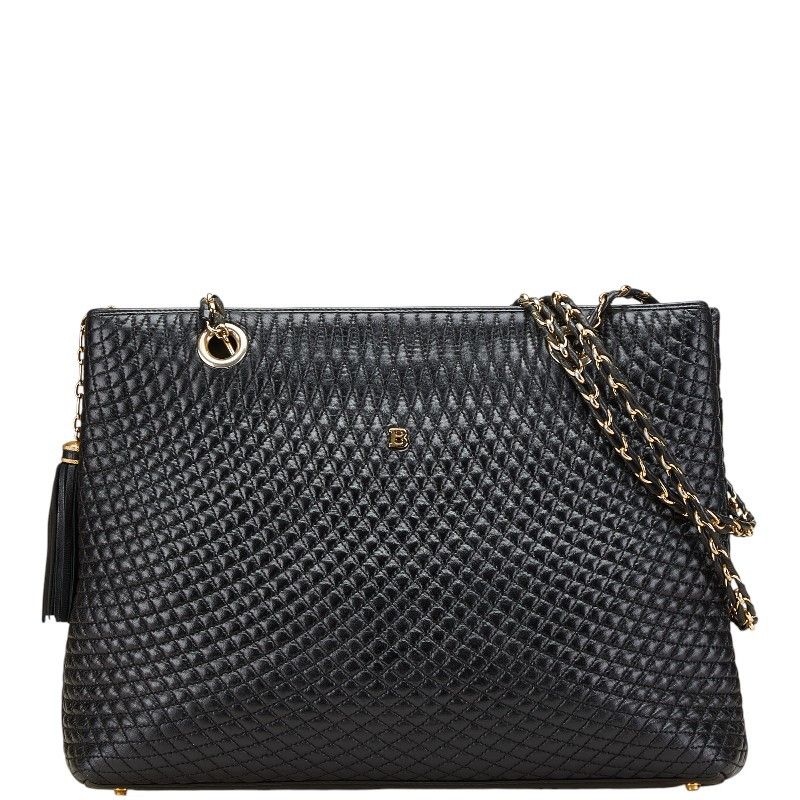 Bally Bally Bally Quilting Tassel Calf Leather Shoulder Bag Leather Shoulder Bag DUTY FREE for USA Size ONE SIZE - 1 Thumbnail