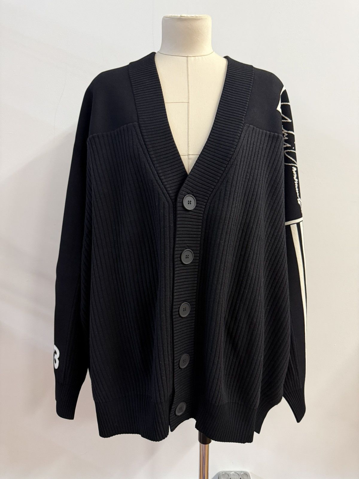 Adidas × Y-3 adidas Y-3 × Yohji Yamamoto Knit Wool Cardigan Oversized Size US L / EU 52-54 / 3 - 4 Thumbnail