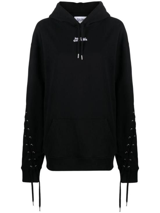 Jean Paul Gaultier JEAN PAUL GAULTIER Women Hoodies SW021B J03300 Black Size S / US 4 / IT 40 - 1 Thumbnail