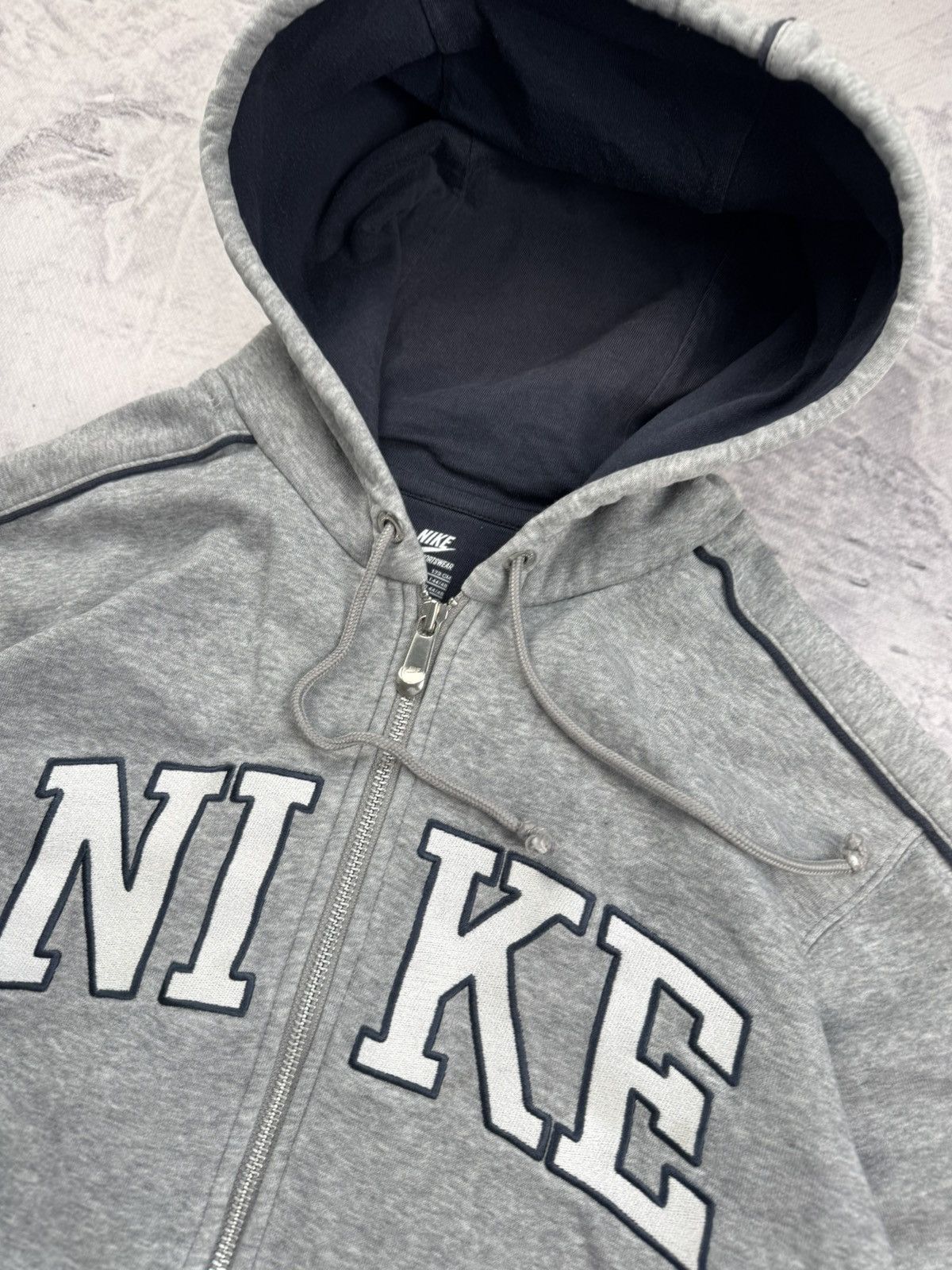 Nike × Vintage NIKE VINTAGE CENTER LOGO OVERSIZE BOXY ZIP HOODIE Size US S / EU 44-46 / 1 - 6 Thumbnail