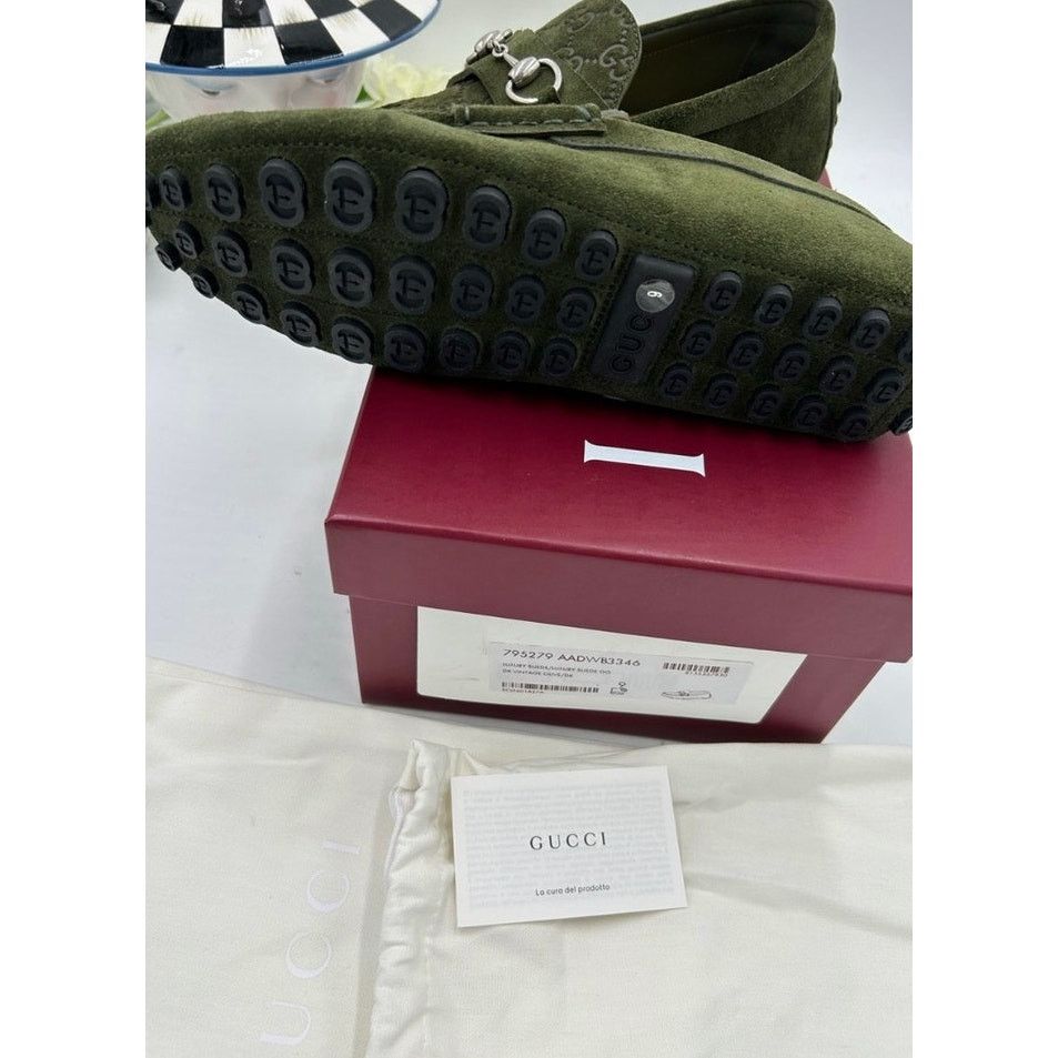 Gucci Gucci GG embossed suede driver loafers size 9 fits 9.5 US Size US 9.5 / EU 42-43 - 5 Thumbnail