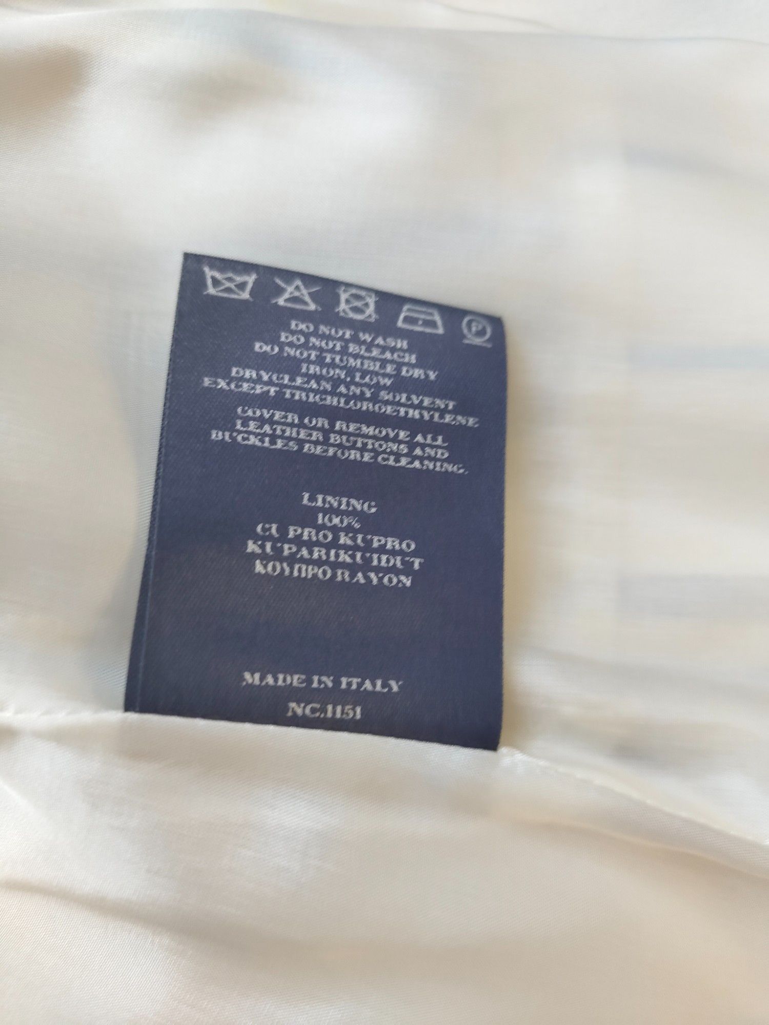 Burberry Beige Wool Thin Blazer With Blue And Black/Khaki Stripes Size S / US 4 / IT 40 - 7 Thumbnail