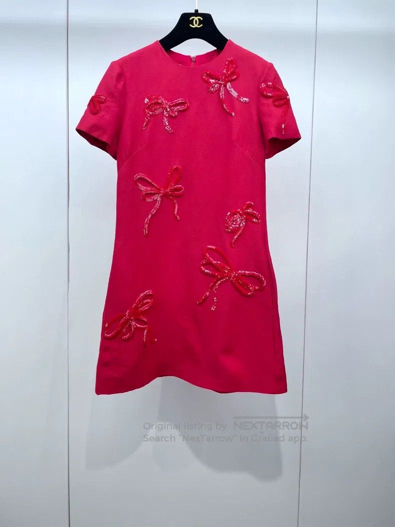 Valentino Valentino Bow sequin dress Size S / US 4 / IT 40 - 1 Thumbnail