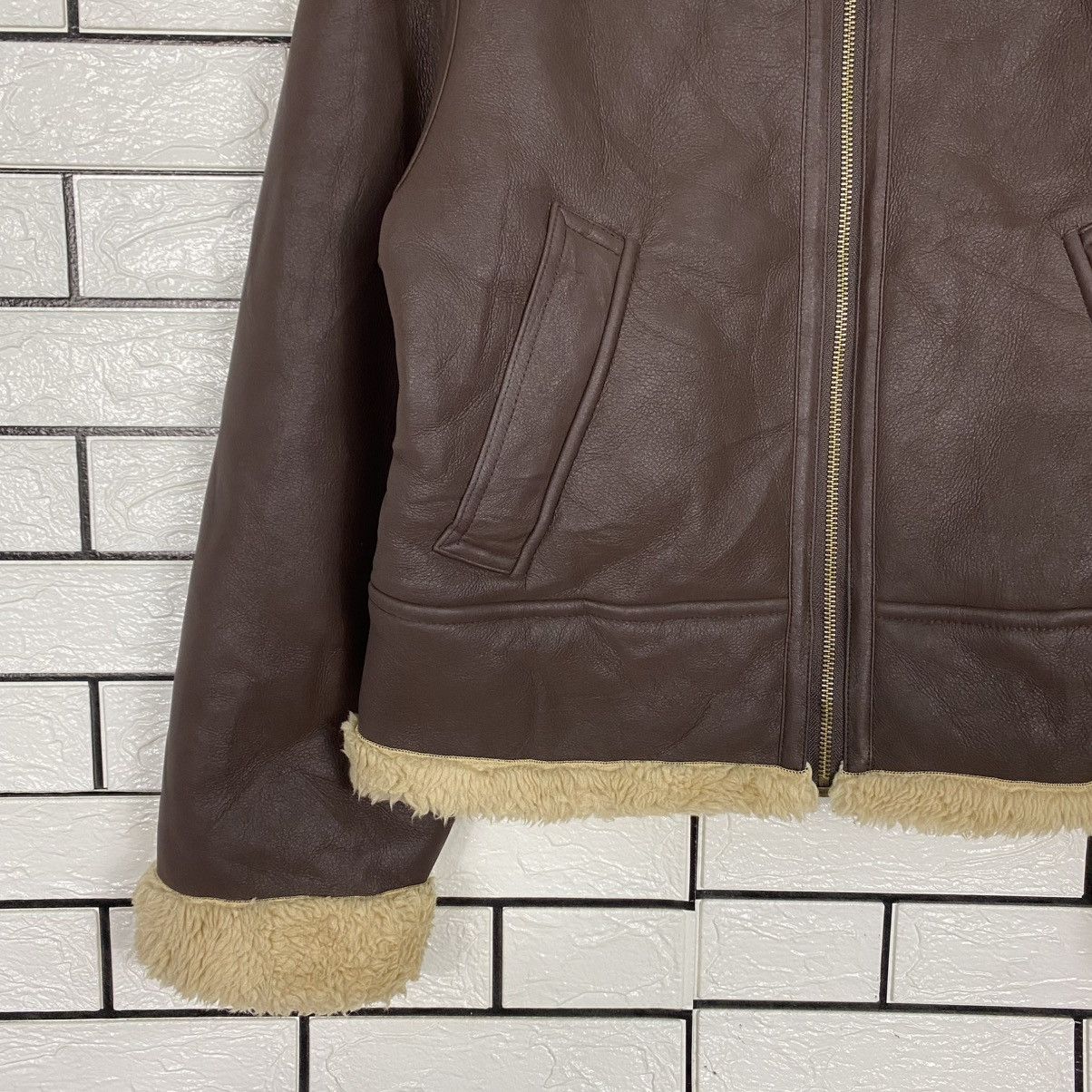 Japanese Brand 🔥VTG SOFT LEATHER JACKET SHEARLING BLANKET GU ISSEY MIYAKE Size US L / EU 52-54 / 3 - 4 Thumbnail