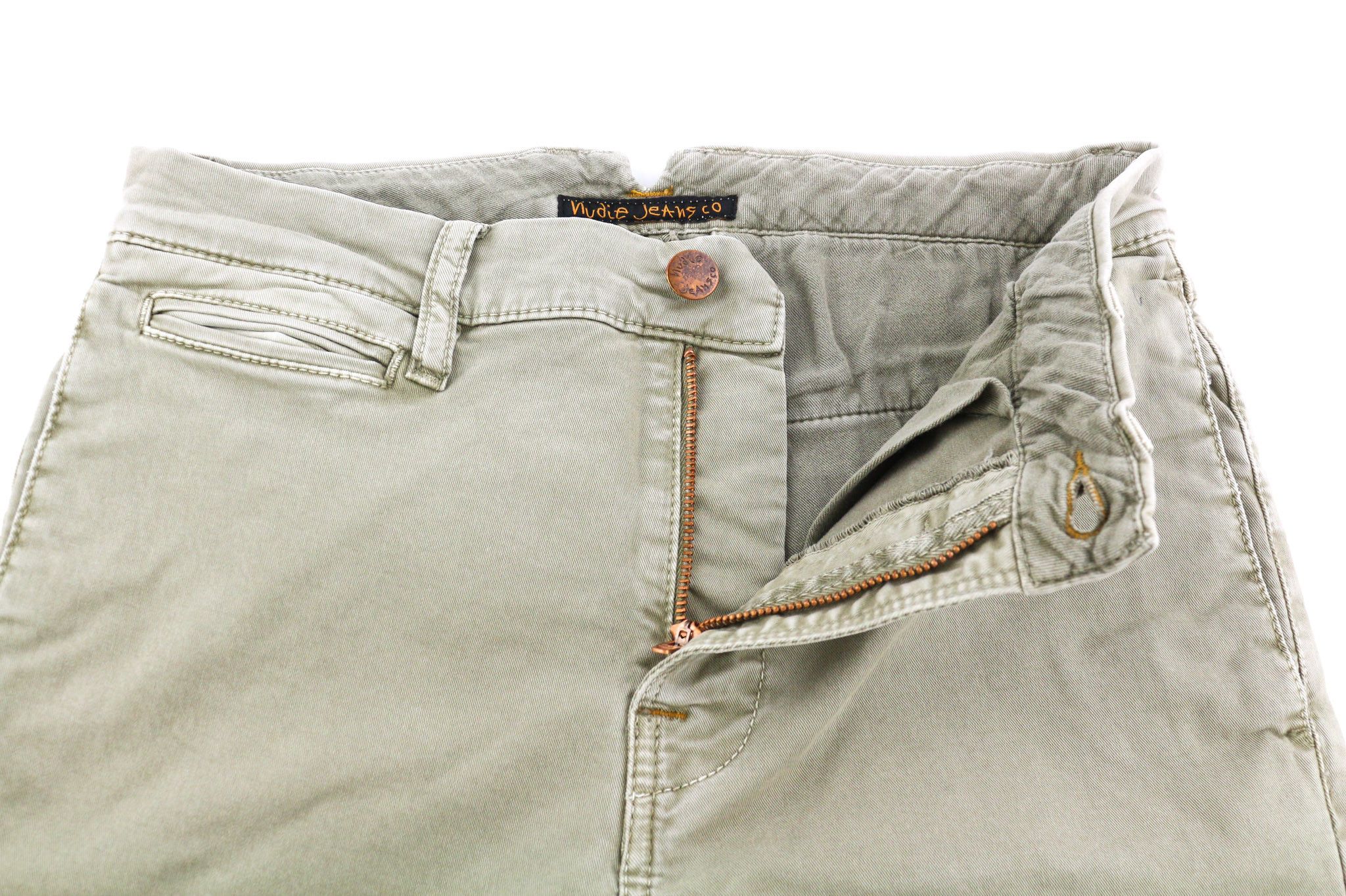 Nudie Jeans KHAKI TIGHT W27/L32 Organic Dusty Skinny Jeans 82552 Size 27" / US 4 / IT 40 - 4 Thumbnail