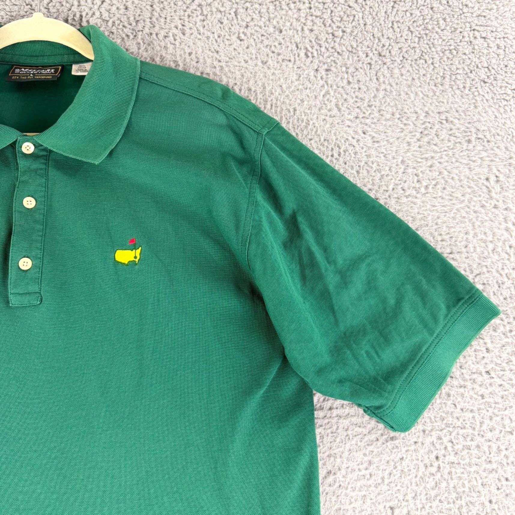 Vintage VINTAGE Masters Collection Golf Polo Shirt Mens Large Green Embroidered SS Knit Size US L / EU 52-54 / 3 - 5 Thumbnail