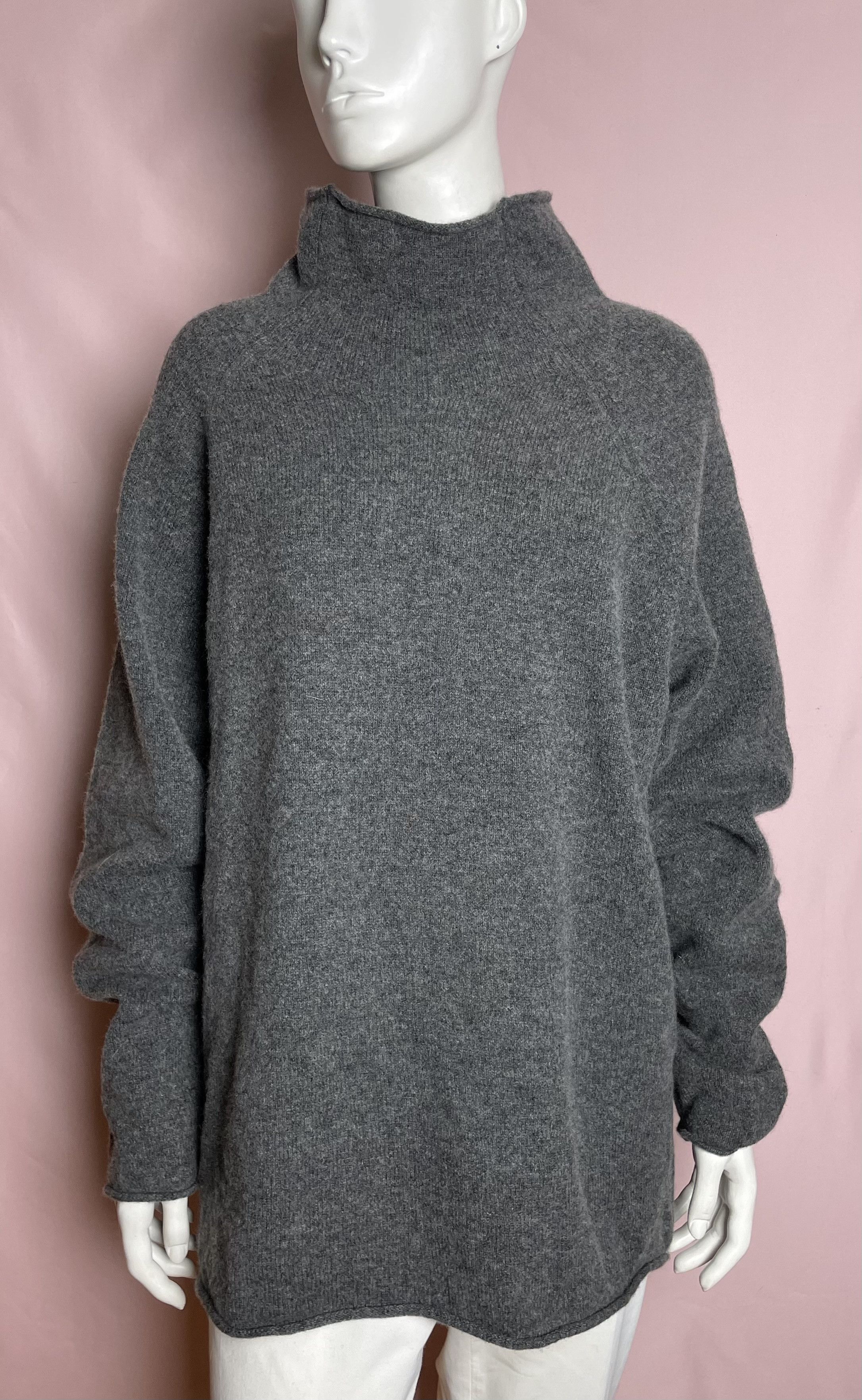 Other ERIBE Corry Gray Raglan Sweater Virgin Lambswool Size L Size L / US 10 / IT 46 - 3 Thumbnail