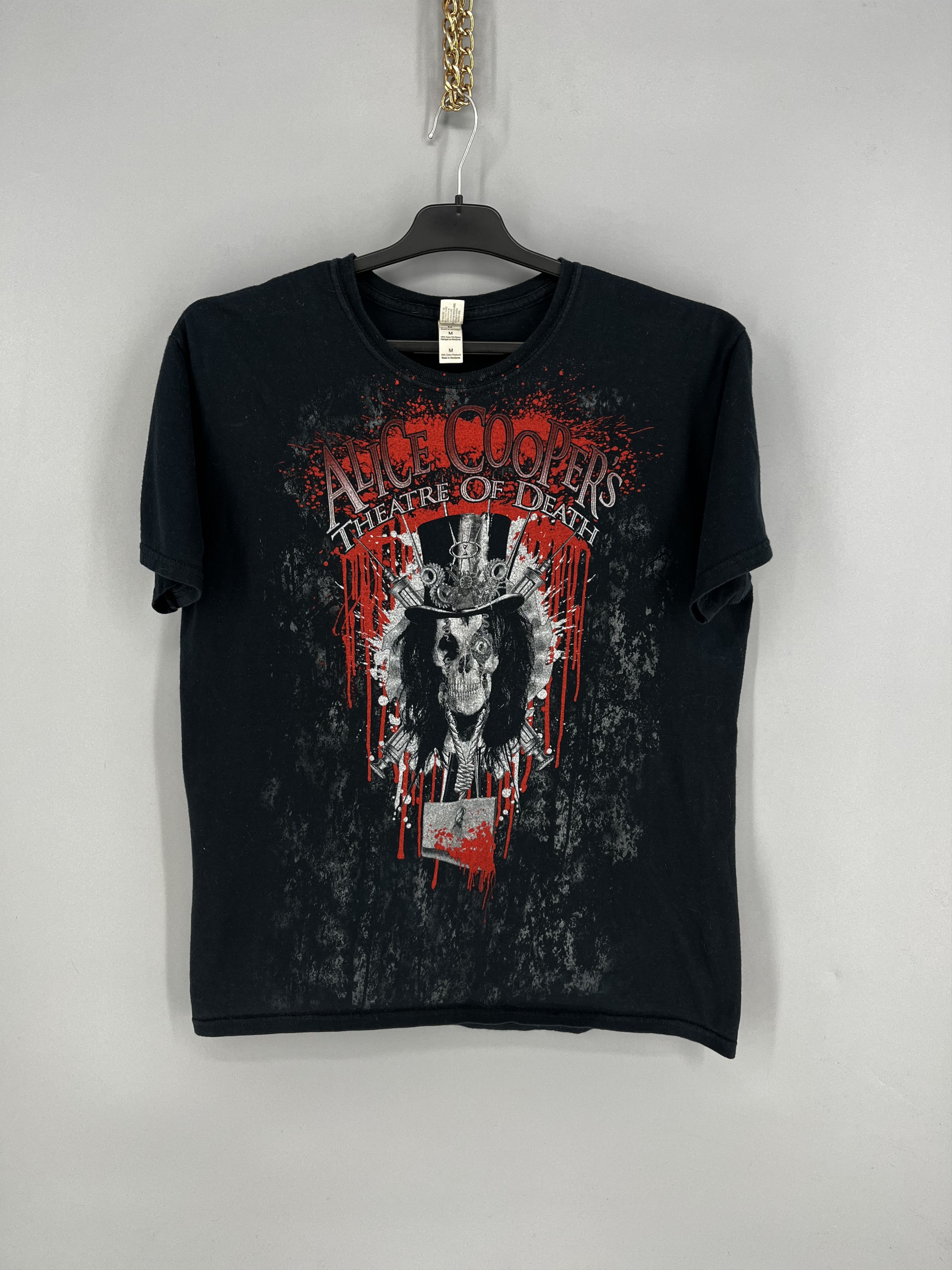 Band Tees Vintage Y2K Alice Cooper Band Skulls Dead Face Horror Tee Size US L / EU 52-54 / 3 - 1 Thumbnail