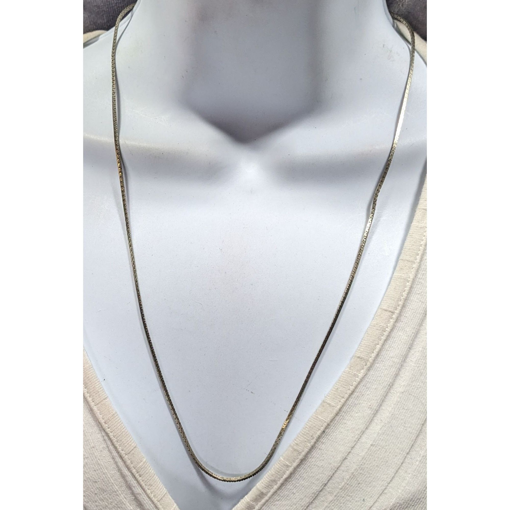 Other Classic Silver Tone Rectangular Chain Necklace Size ONE SIZE - 2 Thumbnail