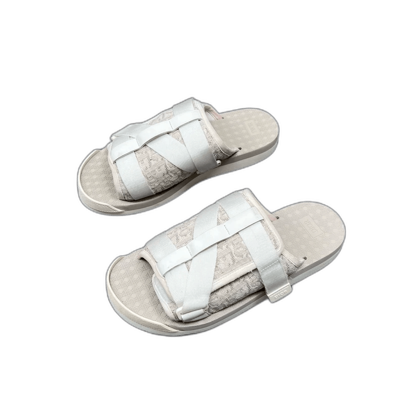 Dior Alpha White Logo Tactical Sandals
