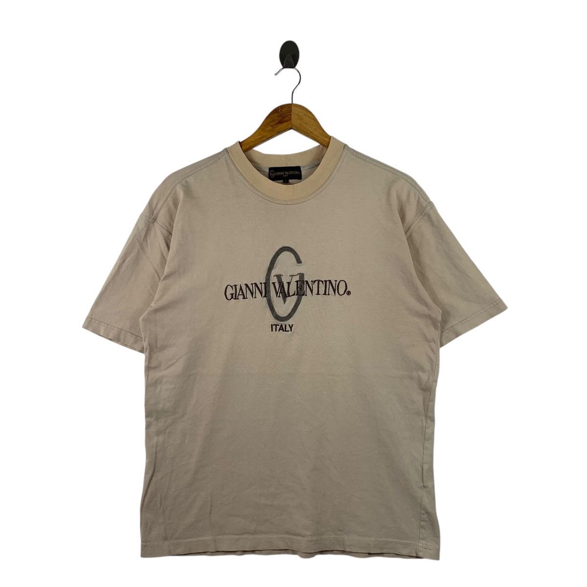 Gianni Valentino × Valentino GIANNI VALENTINO Italy Italian Designer Big Logo T-Shirt Size US L / EU 52-54 / 3 - 1 Thumbnail