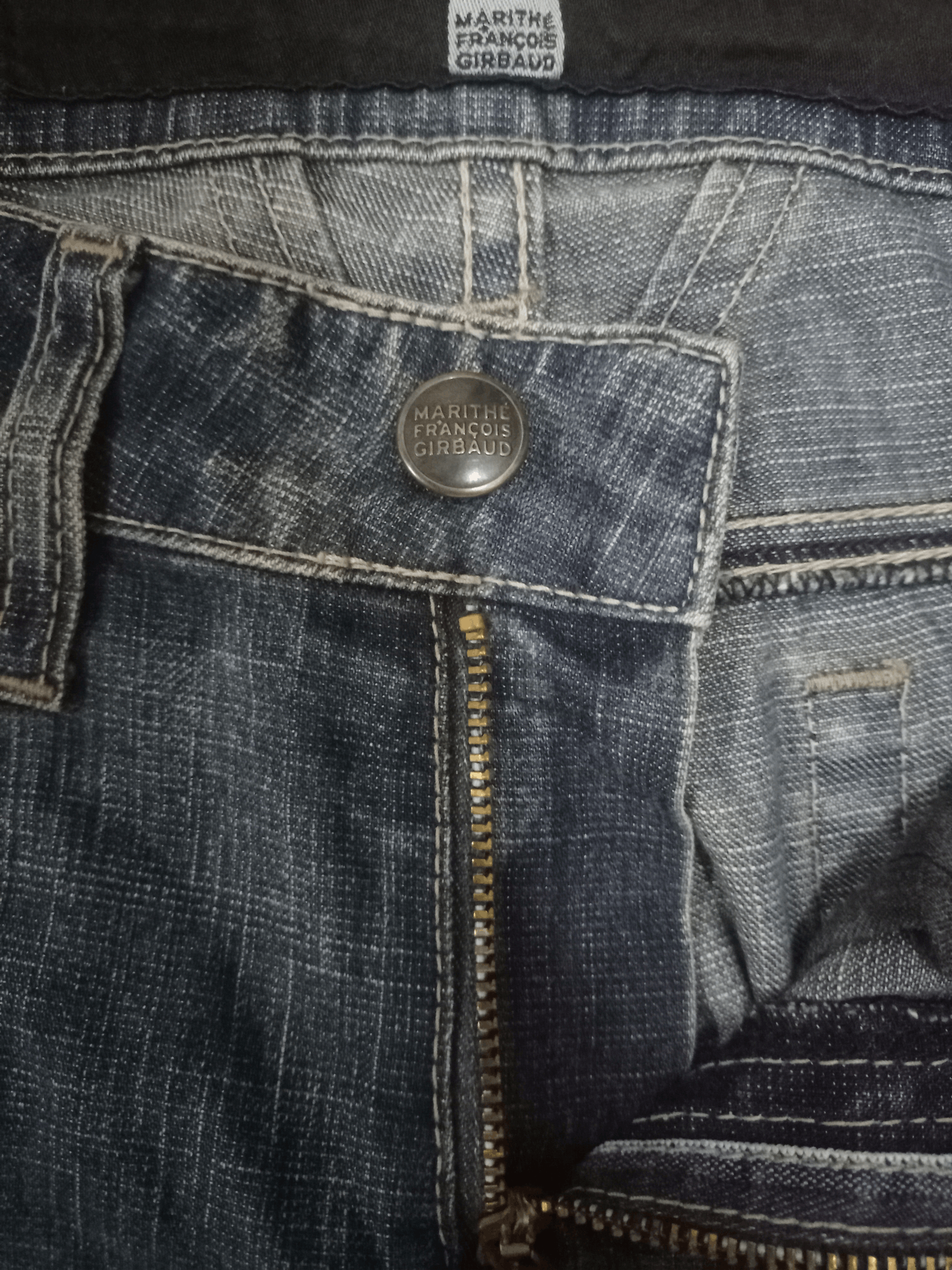 Designer × Marithe + Francois Girbaud Vintage MFG Blue Wash Classic Style Flare Jeans Size US 28 / EU 44 - 3 Thumbnail