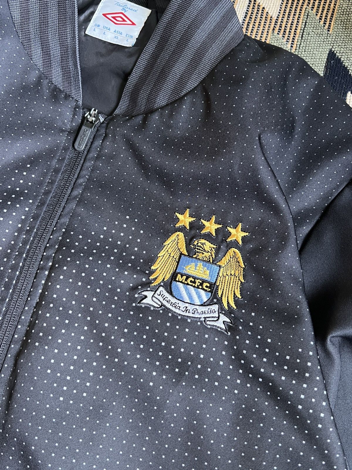Umbro × Vintage Vintage Umbro Manchester City Soccer Bomber Jacket Size US L / EU 52-54 / 3 - 9 Thumbnail