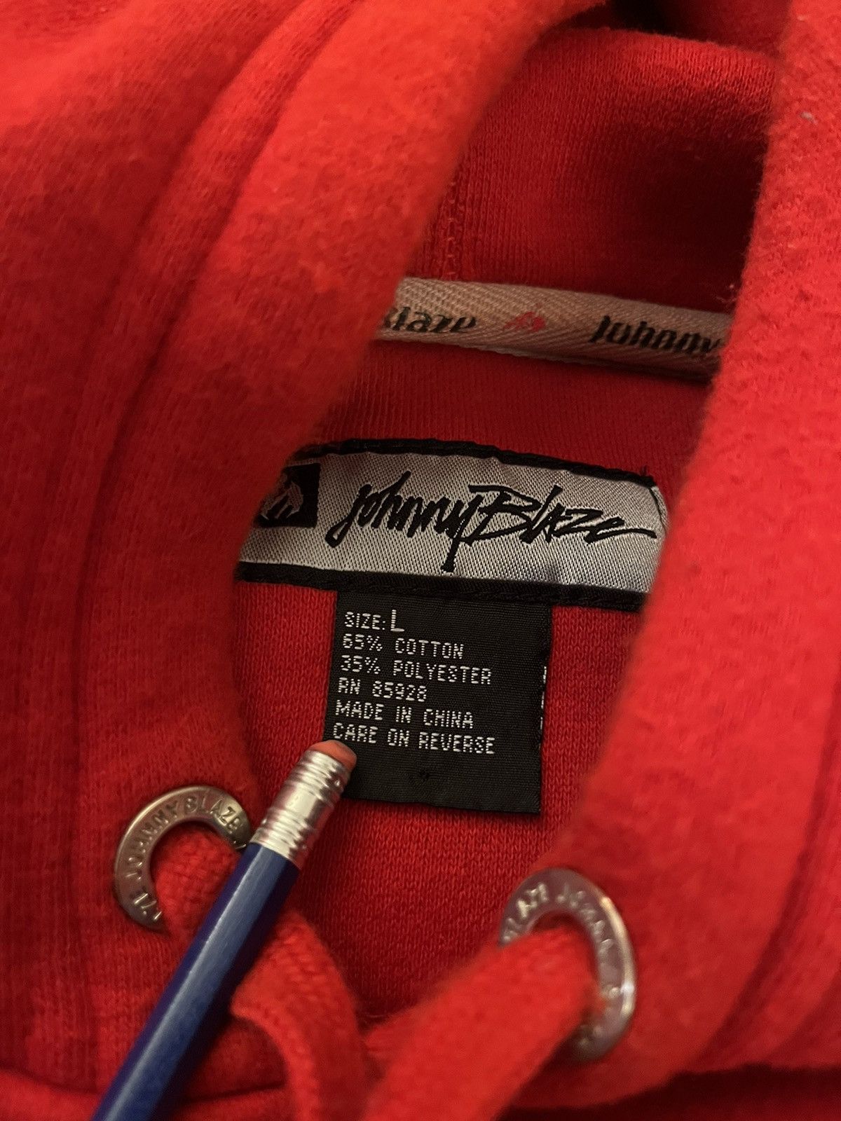 Vintage Vintage Johnny Blaze hip hop skate style hoodie Size US L / EU 52-54 / 3 - 3 Thumbnail