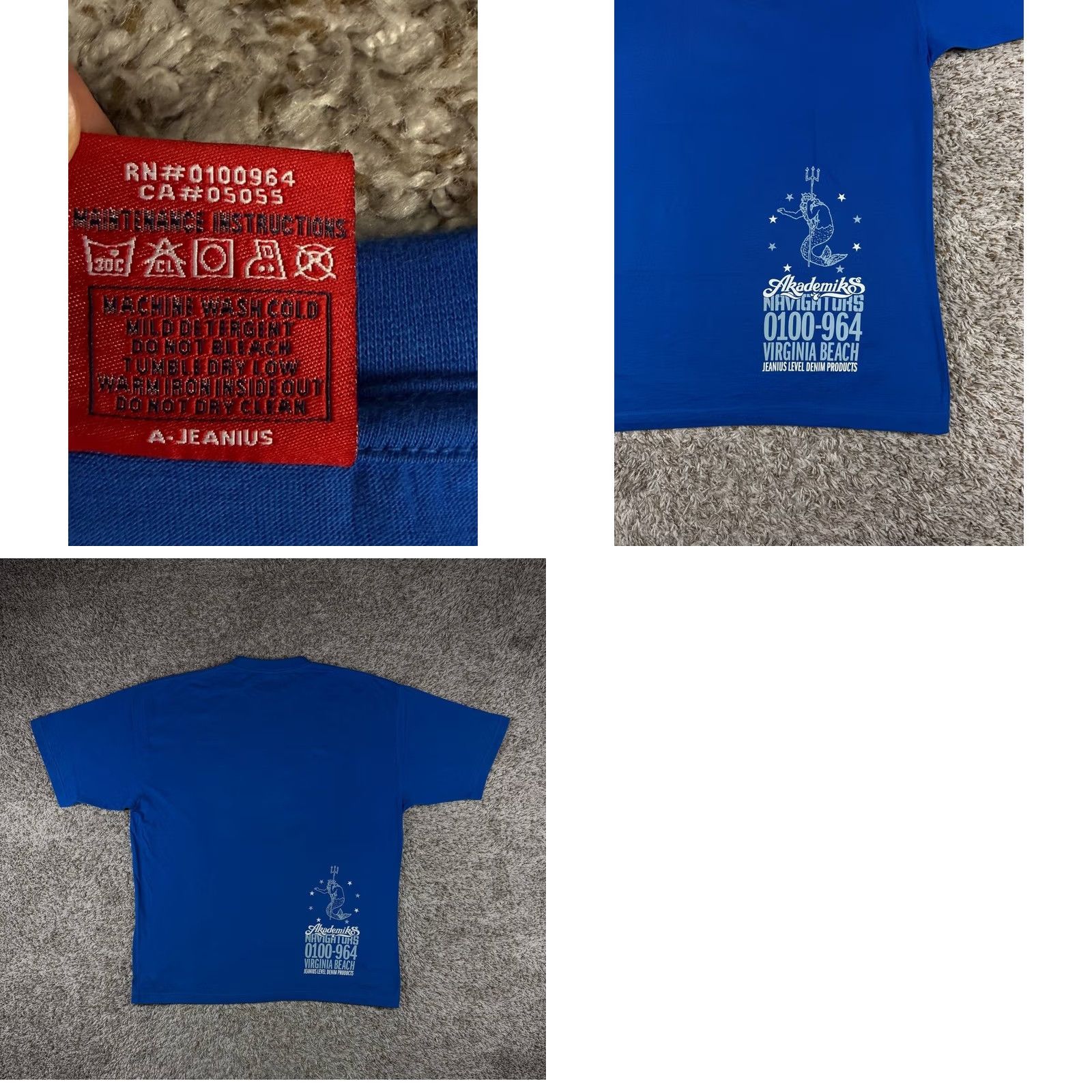 Akademiks VINTAGE Akademiks AKDM Shirt XXL Big Logo Graphic Nautical Print Y2K Hip Hop Streetwear Size US XXL / EU 58 / 5 - 8 Thumbnail
