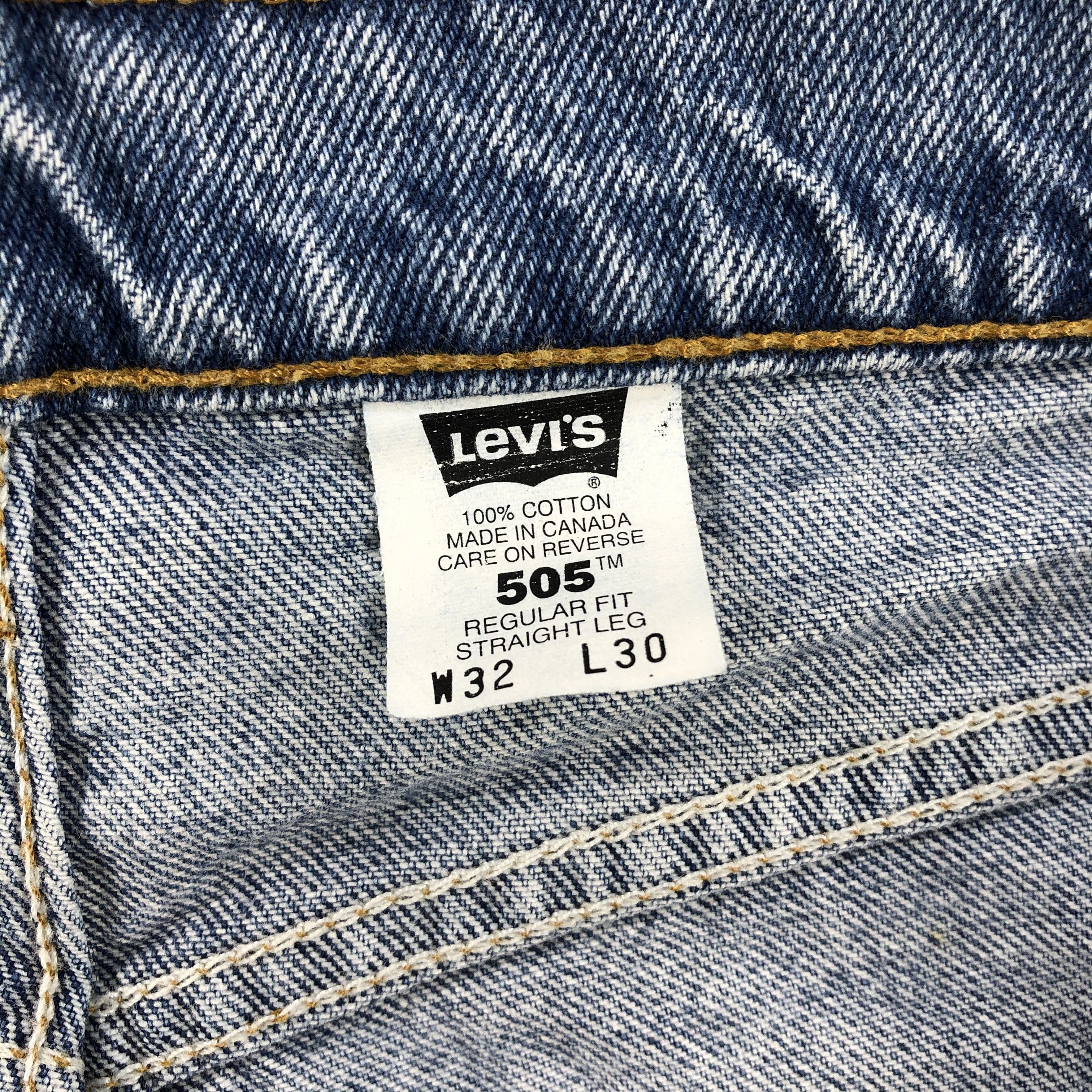 Levi's × Vintage 90s Vintage Blue Wash Levis 505 Jeans-JM1747 Size US 32 / EU 48 - 9 Thumbnail