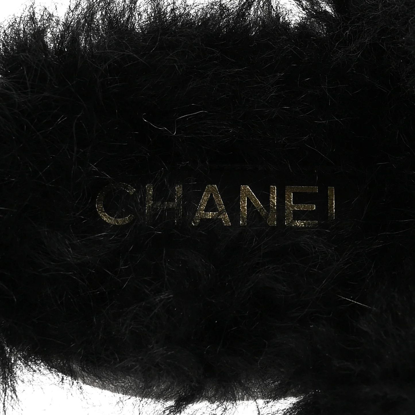 Chanel os11x0526 Suede Shearling CC Cap Toe Mules in Black Size US 10 / IT 40 - 8 Thumbnail