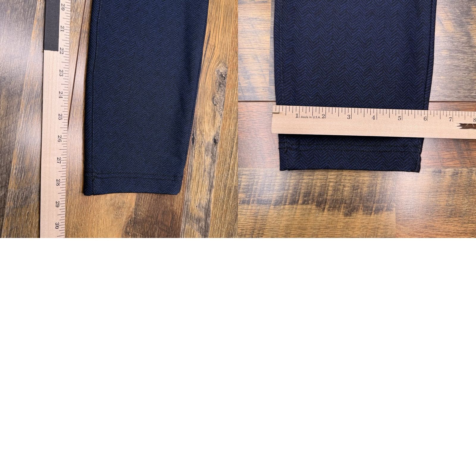 Vintage KUT from the Kloth High Rise Fab AB Trouser Skinny Pants Womens 8 Herringbone Blue PFL Stretch Chino Tailored Slim Vintage: No (adjusted by rules) Size 30" / US 8 / IT 44 - 9 Thumbnail