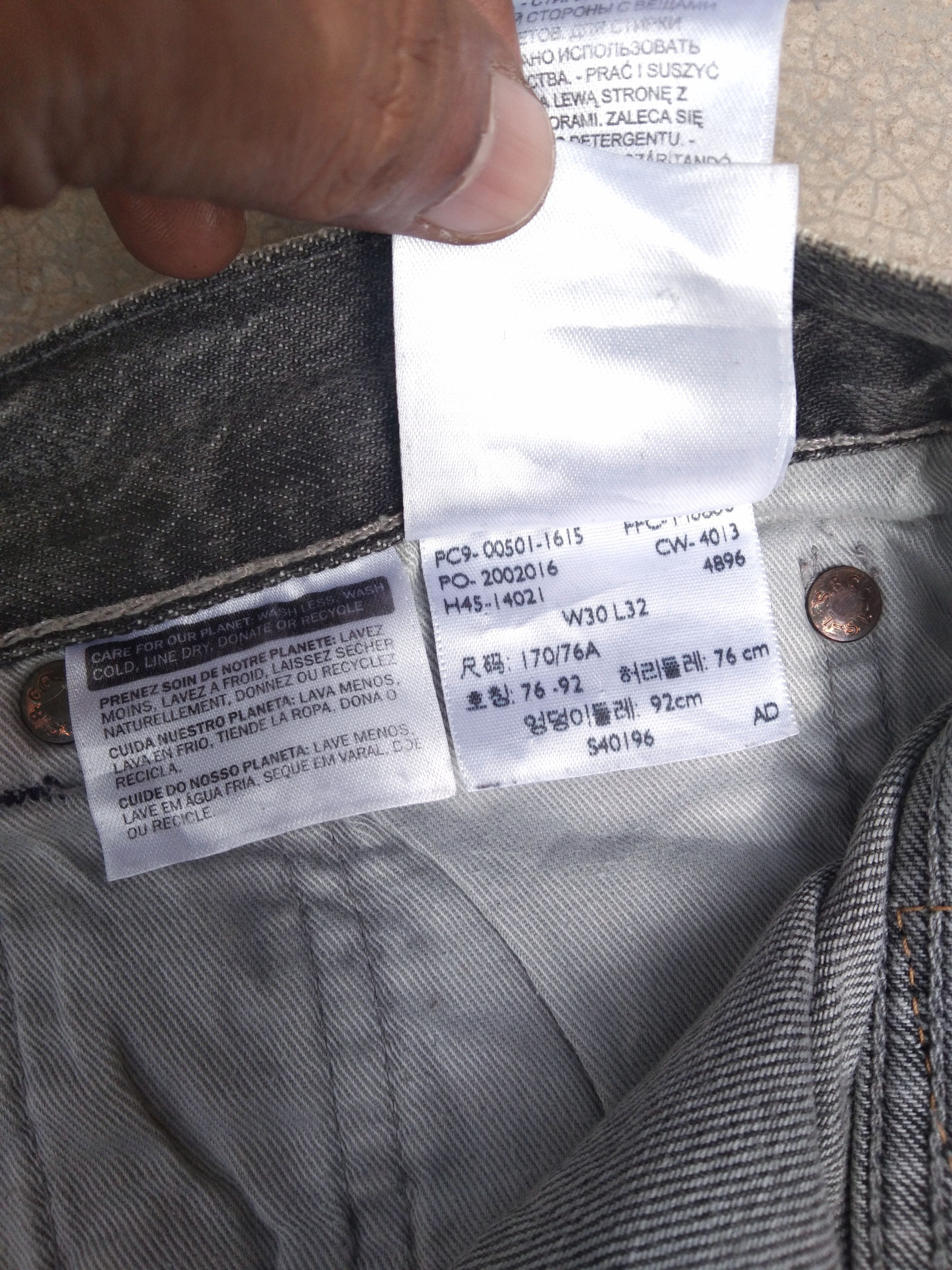 Levi's × Vintage Vintage Levis 501 Grey Distressed Jeans 30x32 Size US 30 / EU 46 - 8 Thumbnail
