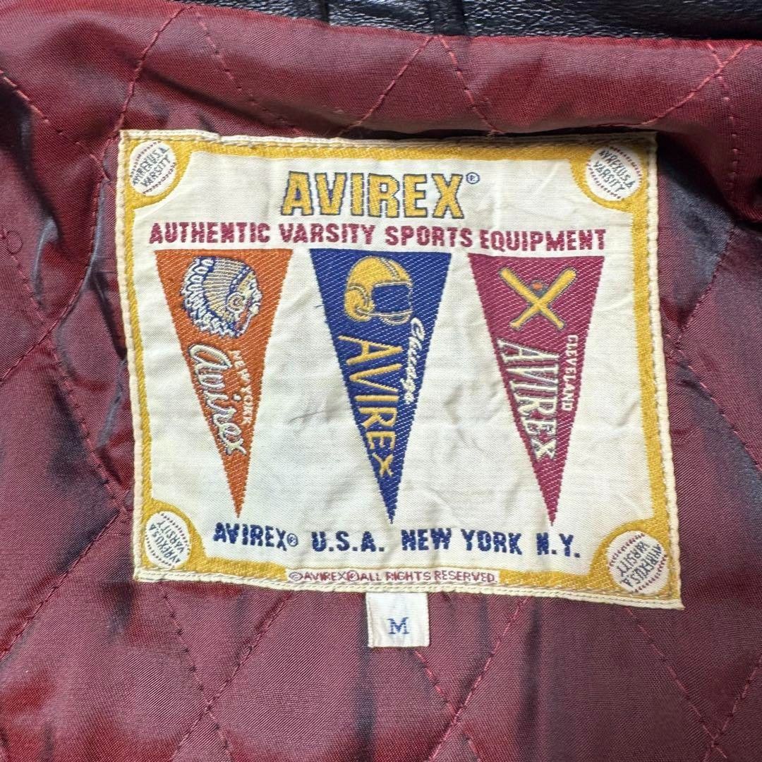 Avirex Avirex - Varsity Long Jacket College Leather Jacket Black Size US L / EU 52-54 / 3 - 7 Thumbnail